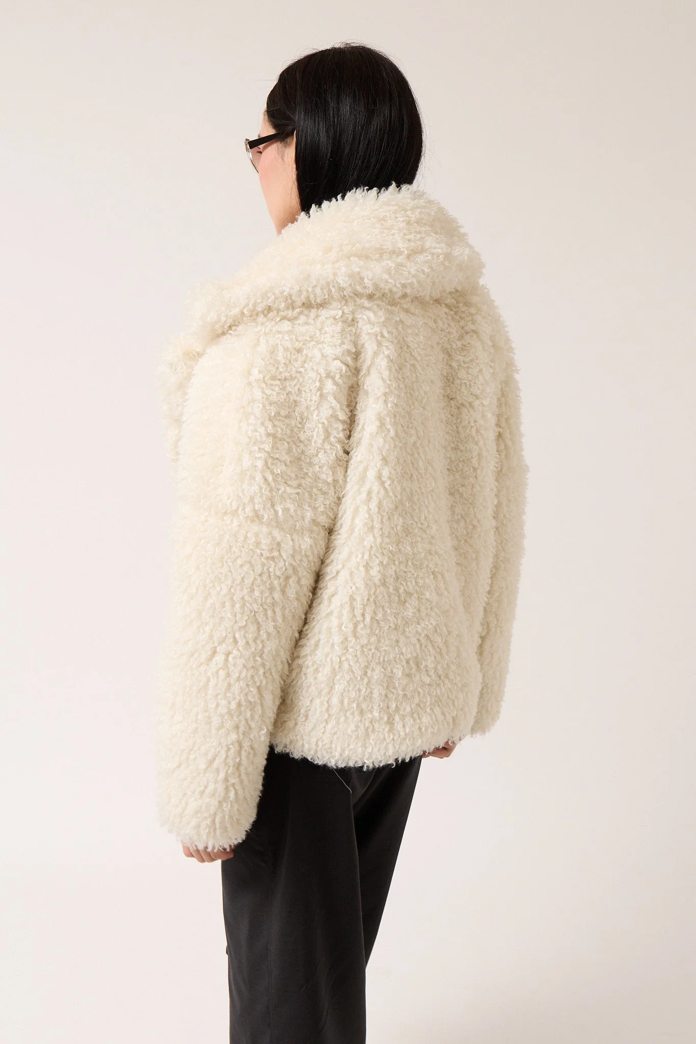 Colmillo de Morsa Shearling Jacket - Beige - Image 4