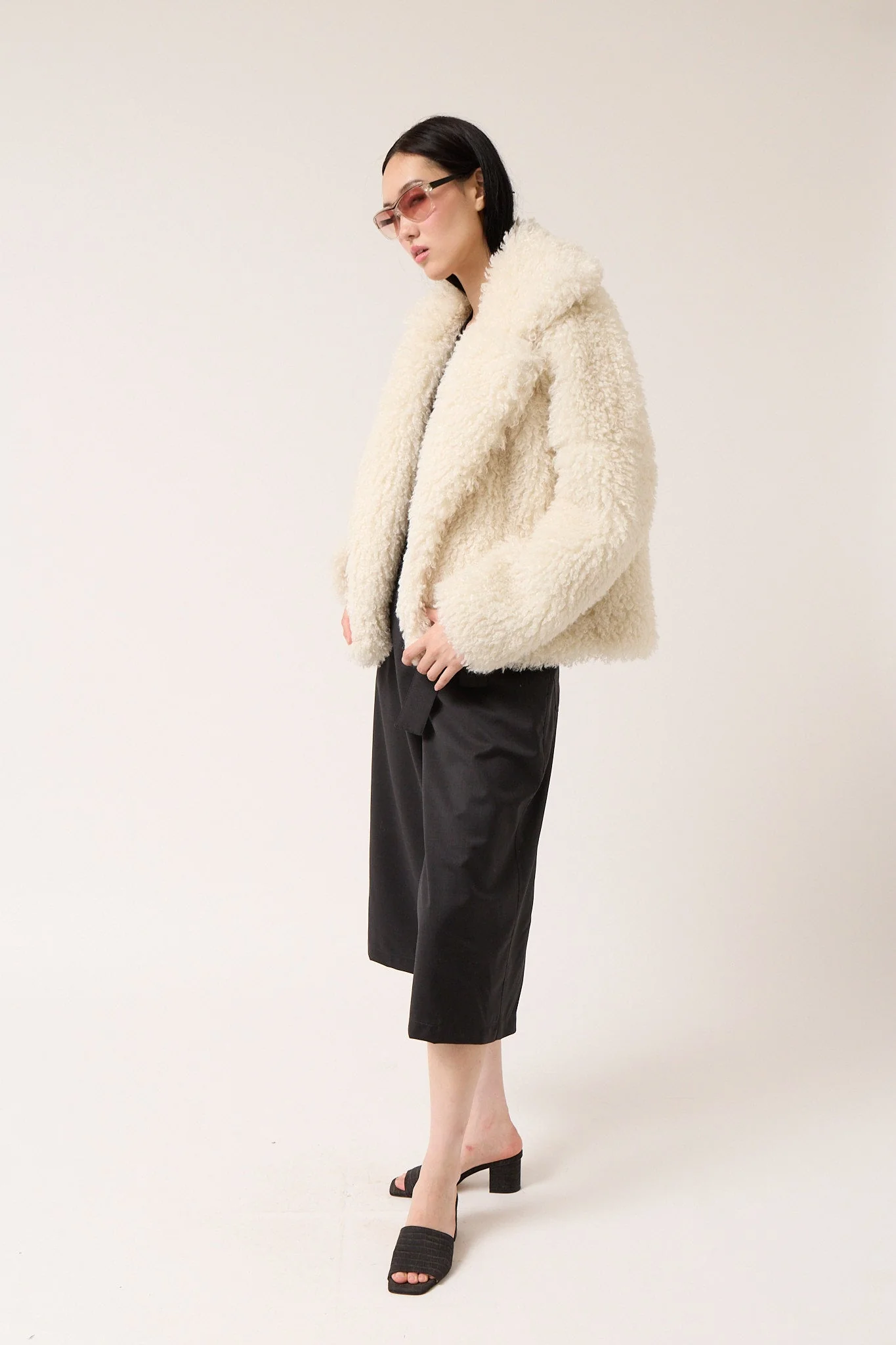 Colmillo de Morsa Shearling Jacket - Beige - Image 5