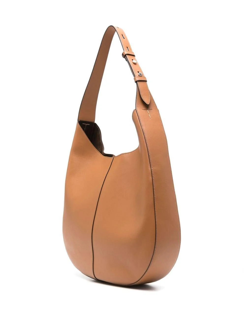 Tod's Di Bag Hobo Logo Detailed Medium Shoulder Bag - Leather Brown - Image 2