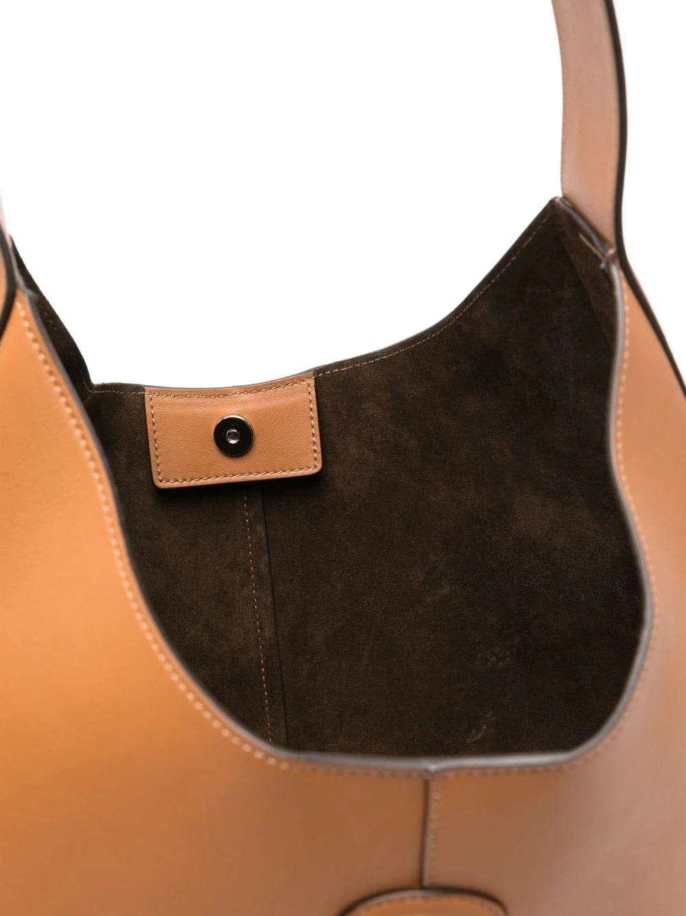 Tod's Di Bag Hobo Logo Detailed Medium Shoulder Bag - Leather Brown - Image 3