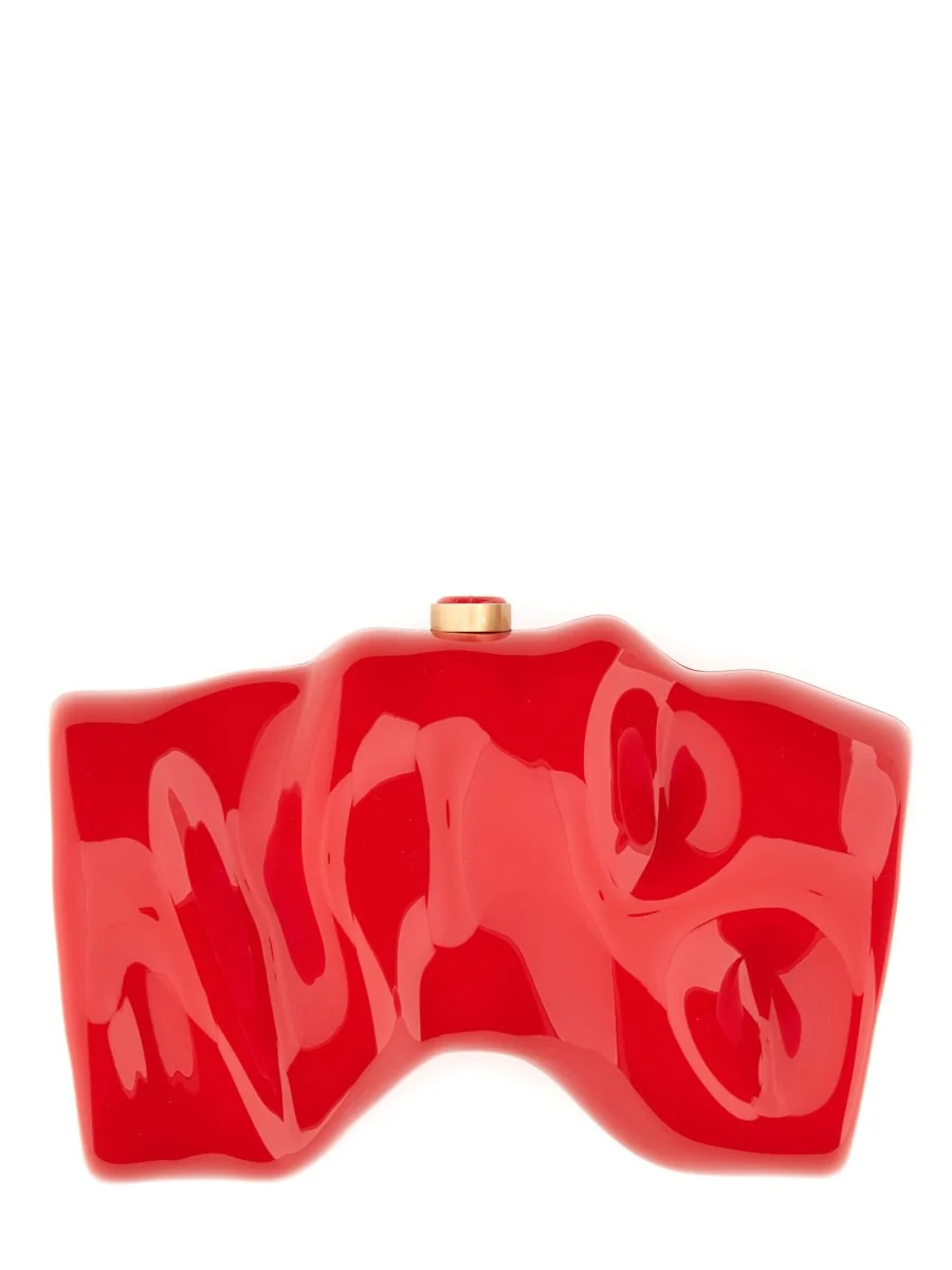 Cult Gaia Scrunch Clutch - Red - Image 3