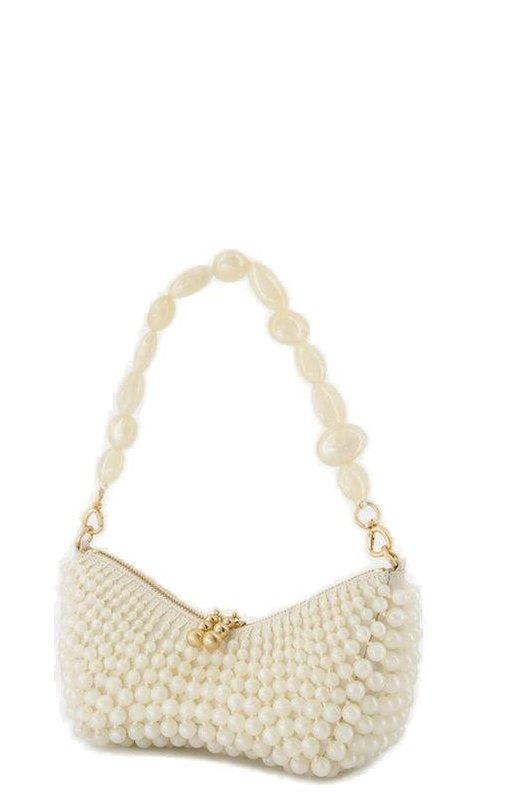 Cult Gaia Mercier Zipped Mini Shoulder Bag - Neutrals - Image 3