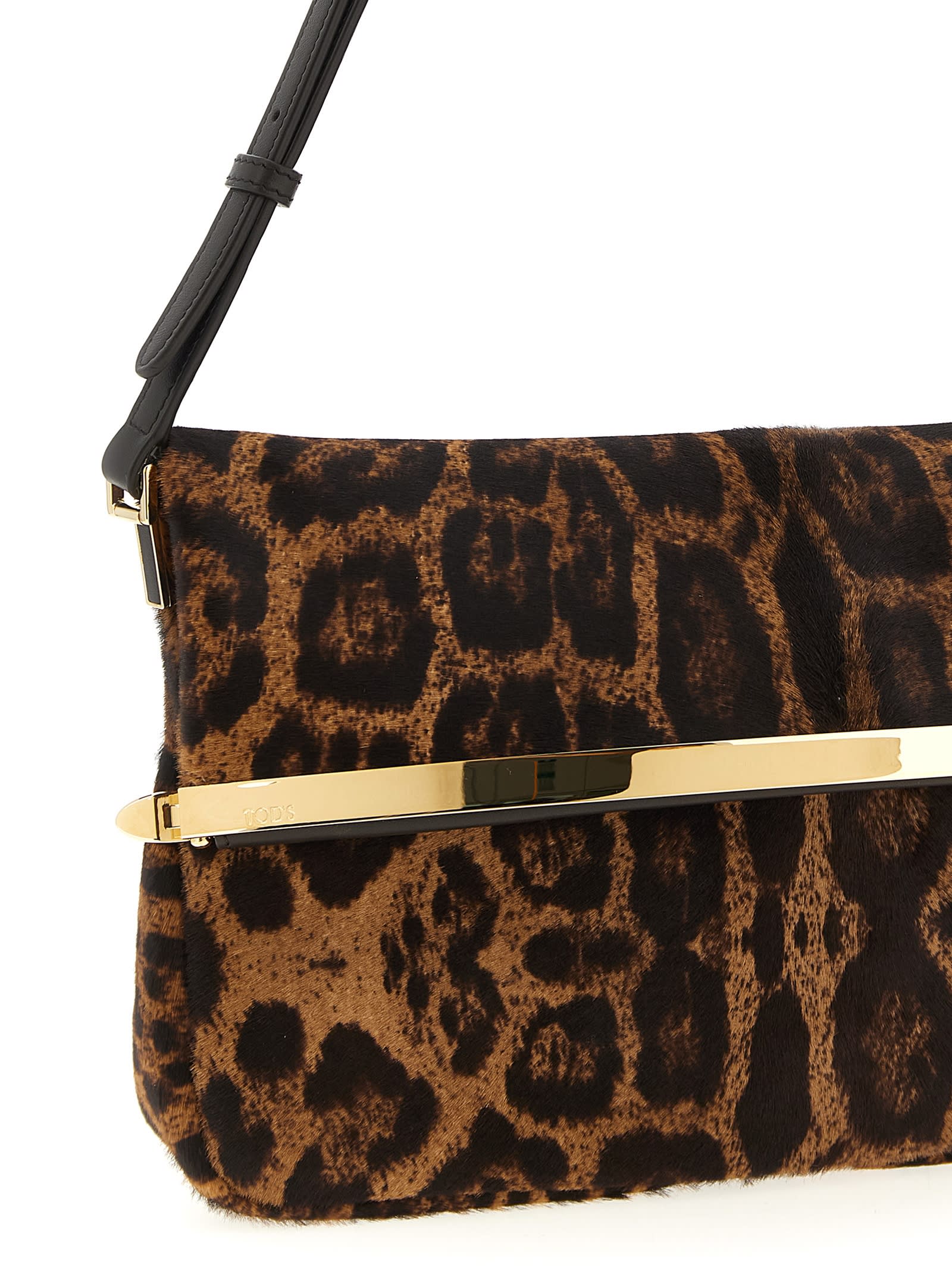 Tod's Magenta Bag Flap Shoulder Bag - Brown - Image 3