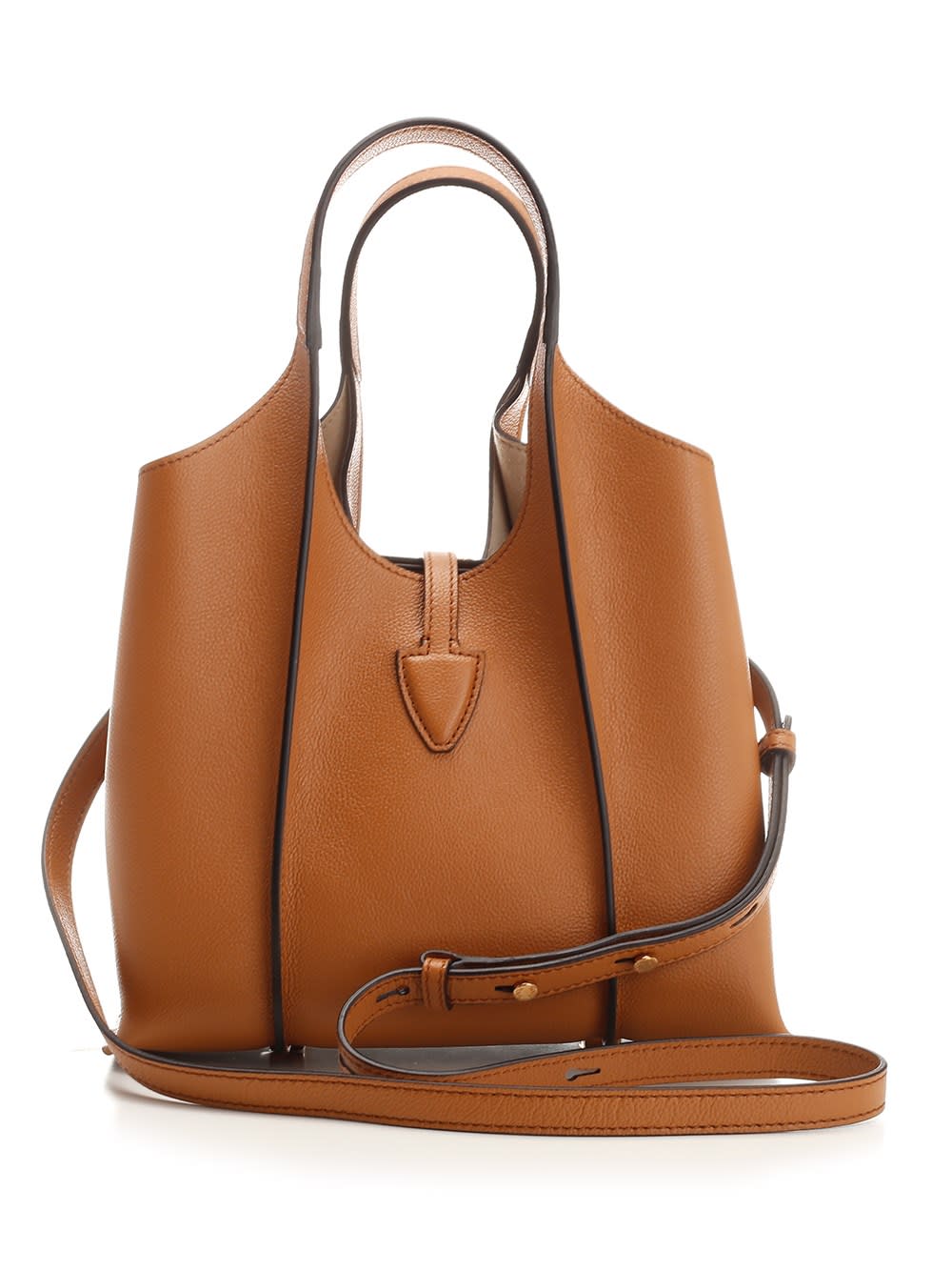 Tod's Timeless Logo Plaque Tote Bag - Beige - Image 3