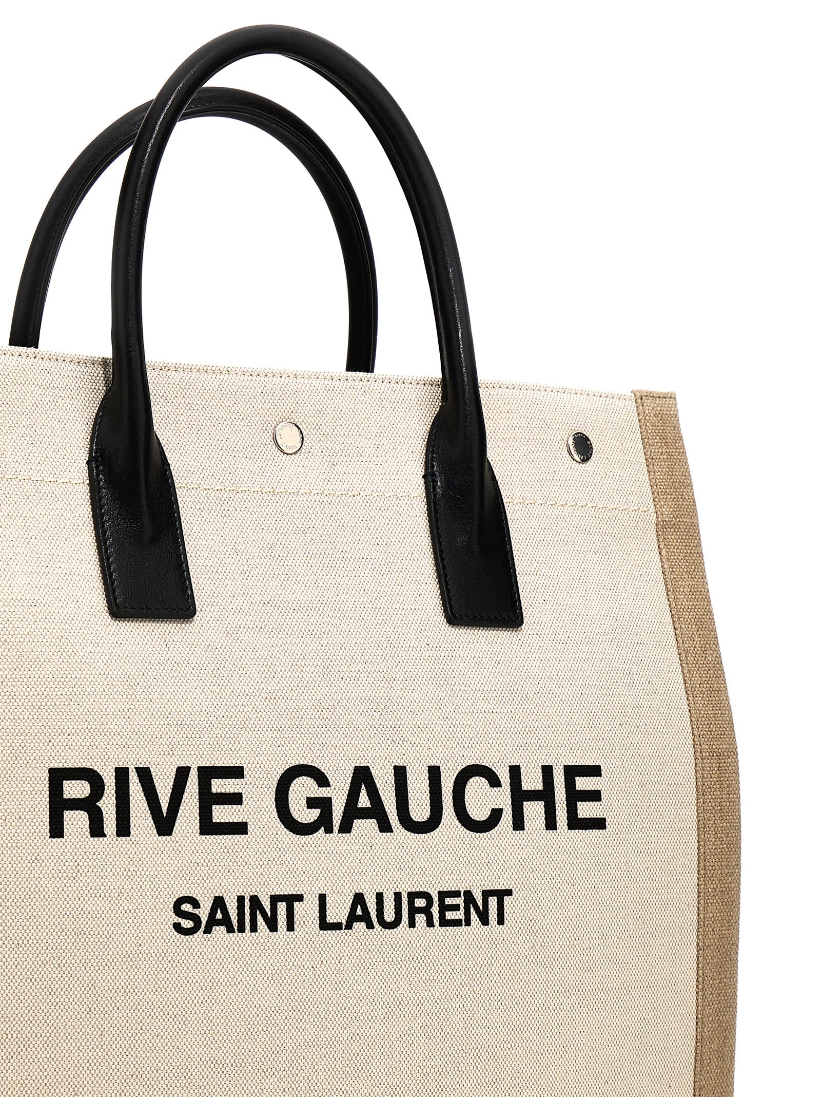 Saint Laurent Rive Gauche Shoulder Bag - Beige - Image 3