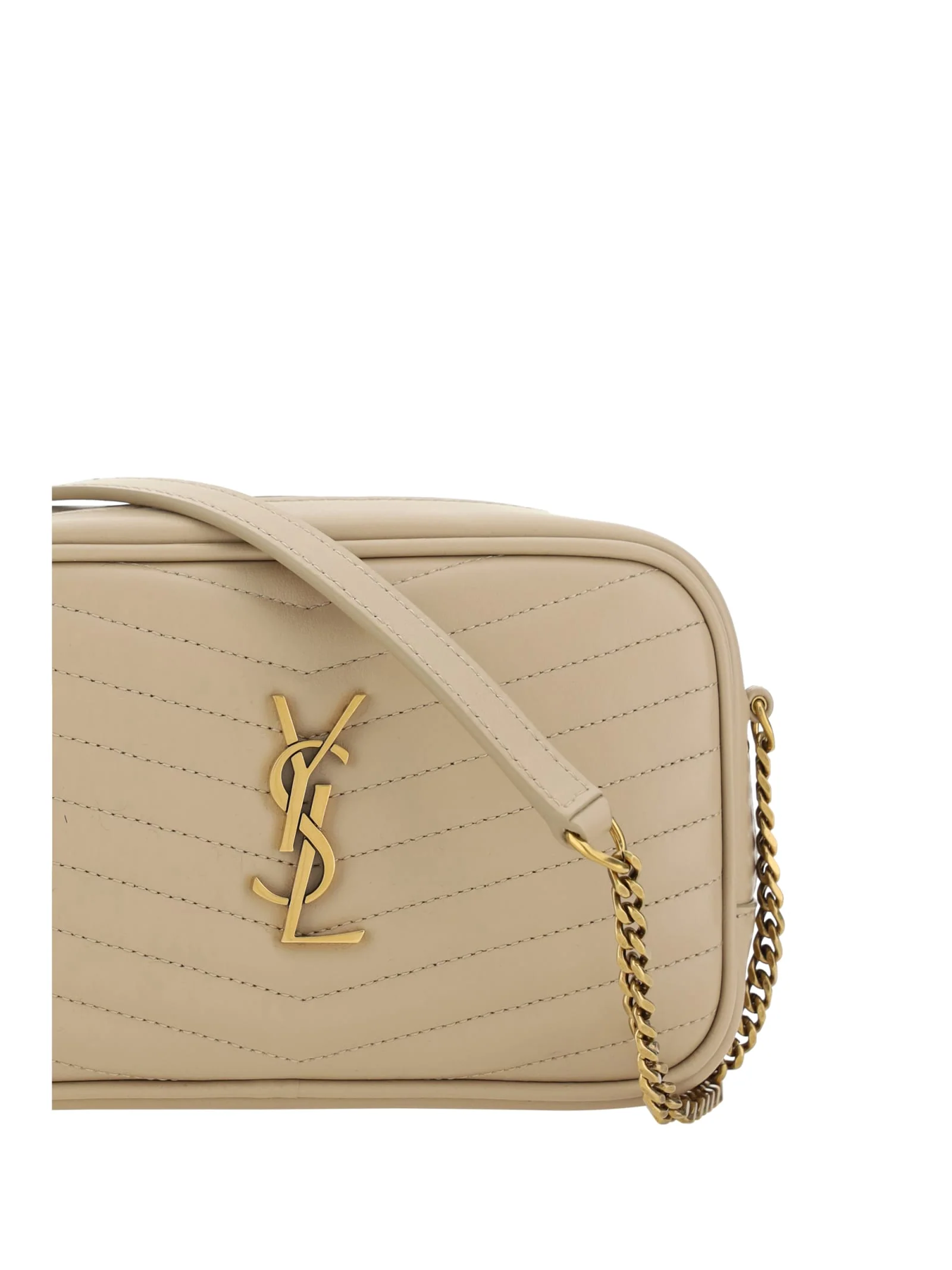 Saint Laurent Shoulder Bag - Dark Beige - Image 4