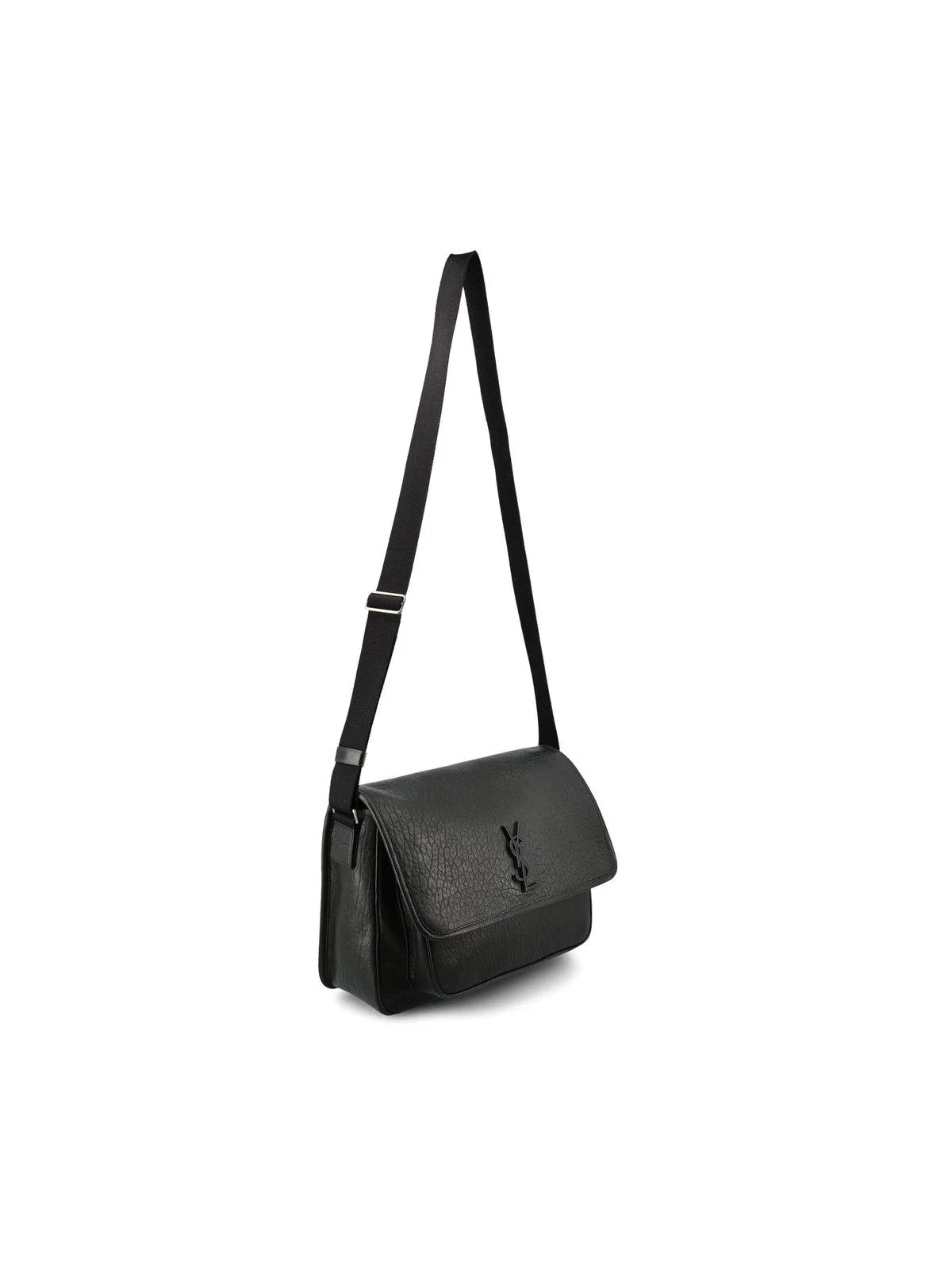 Saint Laurent Niki Logo Plaque Messenger Bag - Black - Image 3