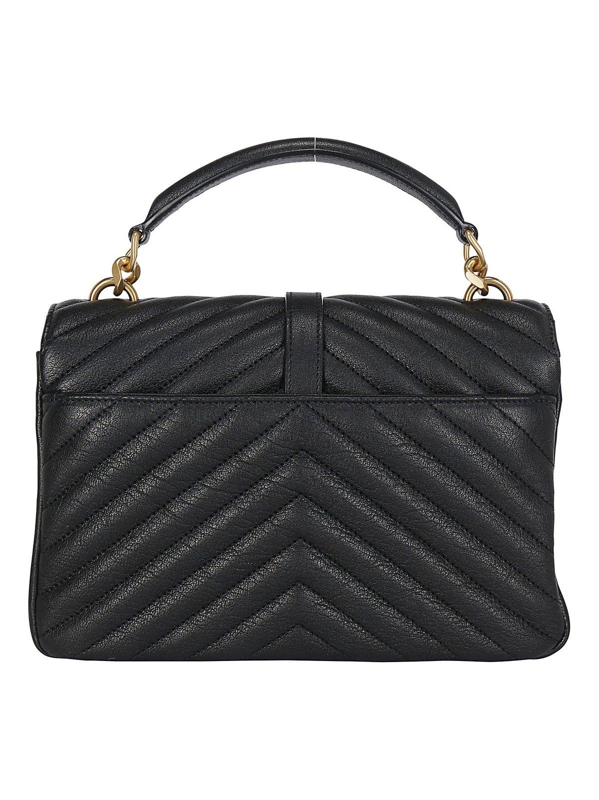 Saint Laurent College Medium Shoulder Bag - Black - Image 2