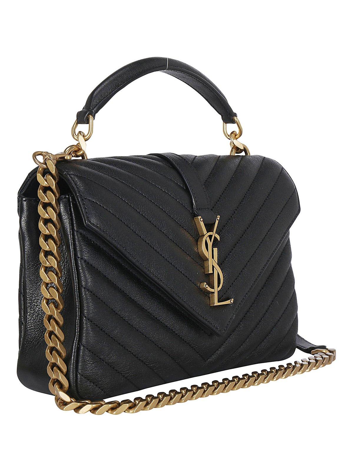 Saint Laurent College Medium Shoulder Bag - Black - Image 3