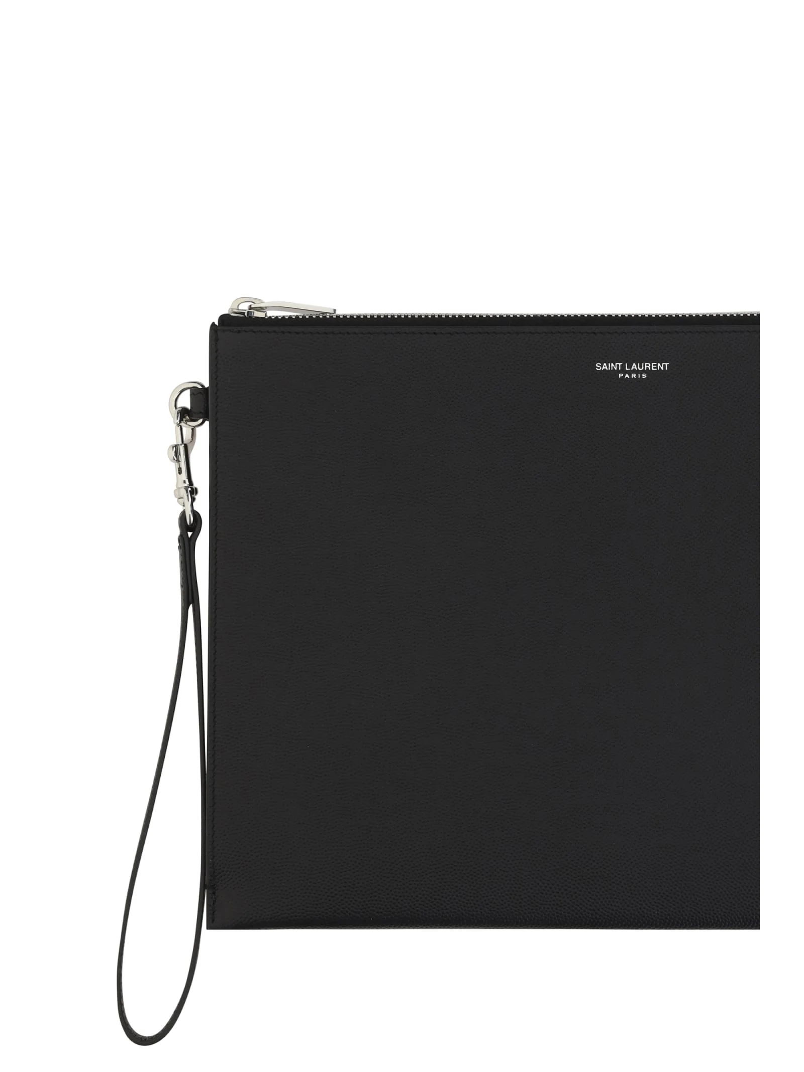 Saint Laurent Zip-up Clutch Bag - Nero - Image 3