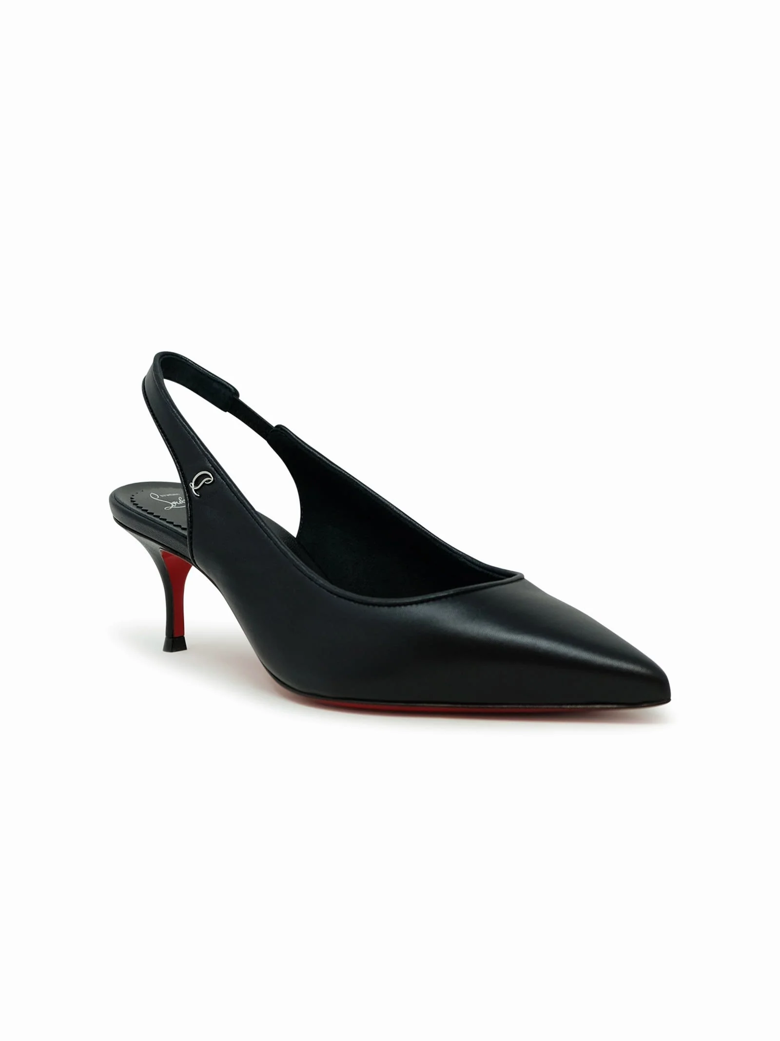Christian Louboutin Sporty 55 Slingback - Black/lin Black - Image 2