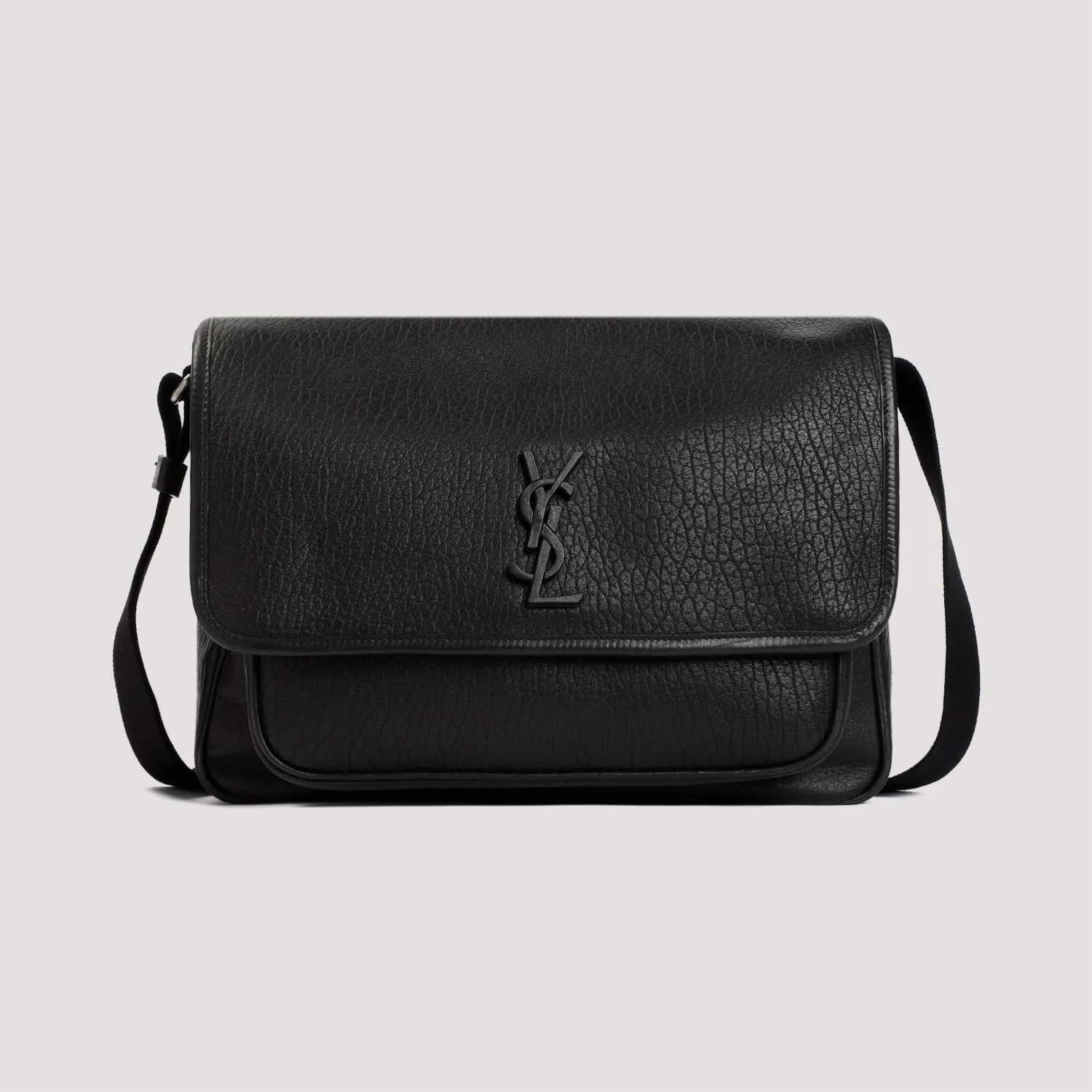 Saint Laurent Niki Logo Plaque Messenger Bag - Nero - Image 3