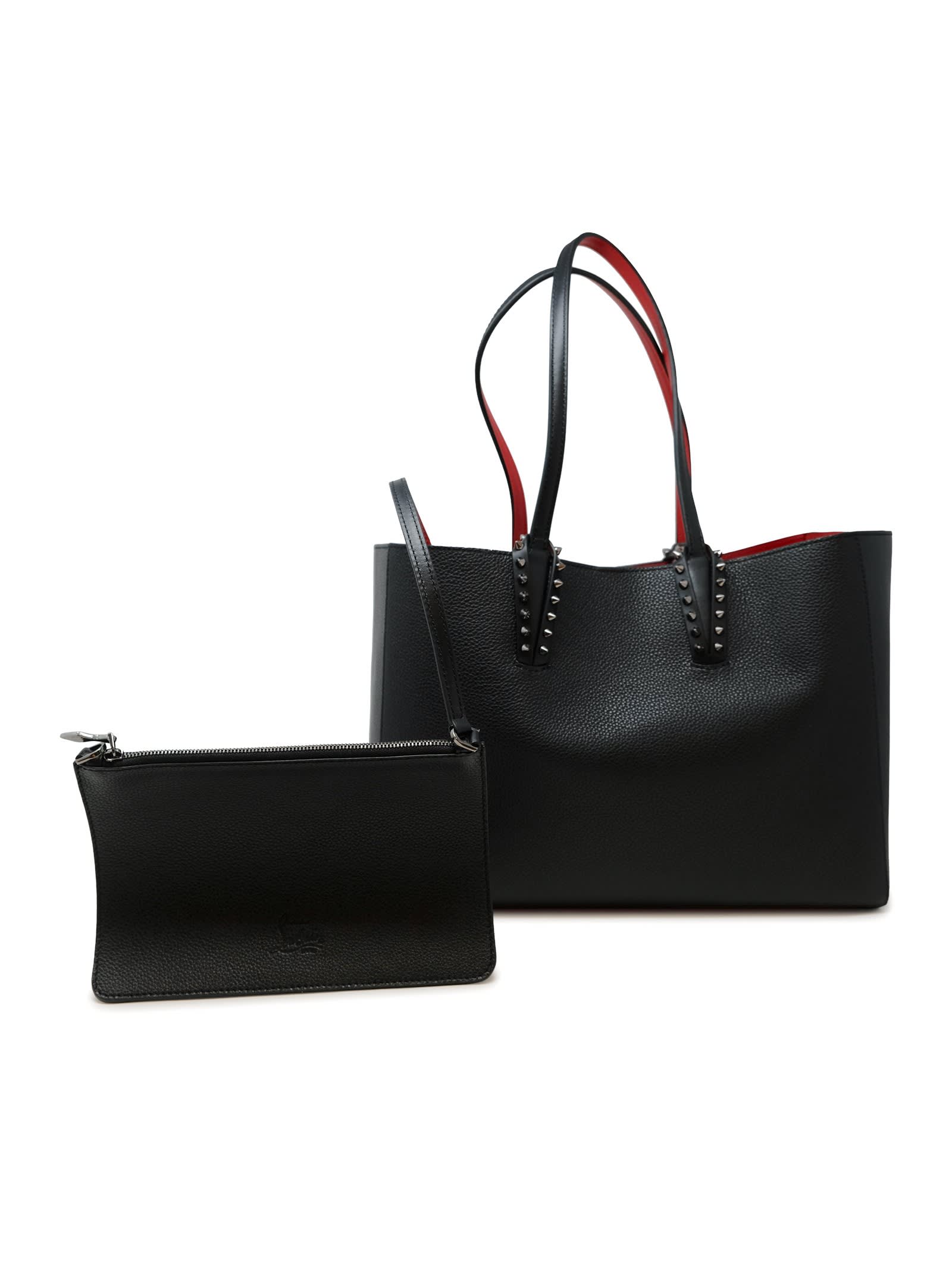 Christian Louboutin Cabata Soft Small Bag - Black/gun Metal - Image 3
