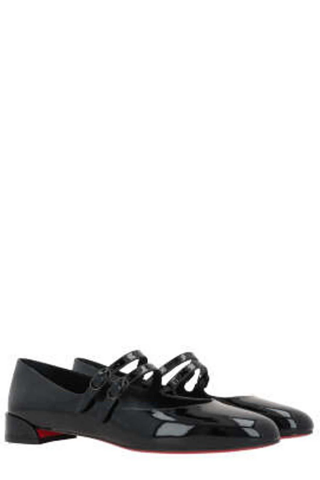 Christian Louboutin Sweet Jane Buckled Ballerinas - Black - Image 2
