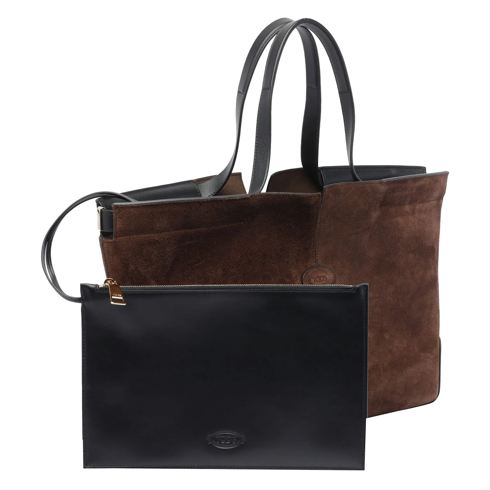 Tod's Di Bag Folio Small Medium Tote - Brown - Image 4