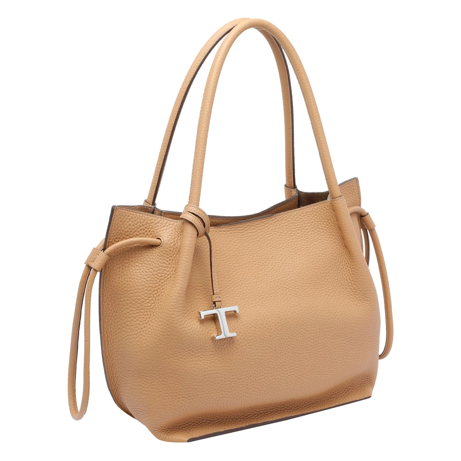 Tod's Medium Leather Bucket Bag - Beige - Image 2
