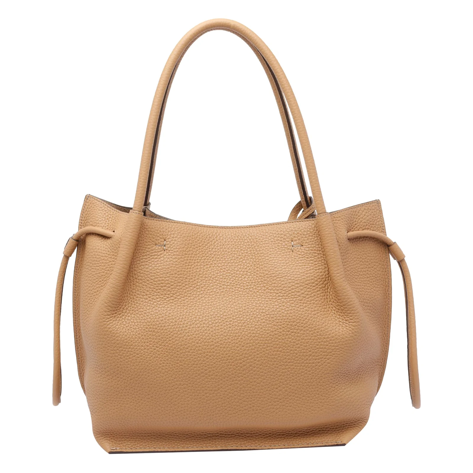 Tod's Medium Leather Bucket Bag - Beige - Image 3