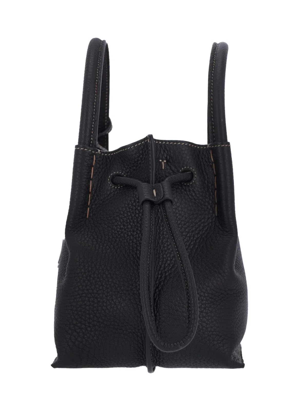 Tod's Small Logo Bucket Bag - Black - Image 5