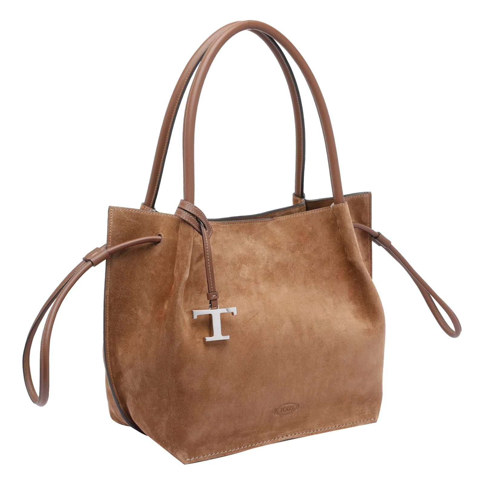 Tod's Medium Suede Bucket Bag - Brown - Image 2