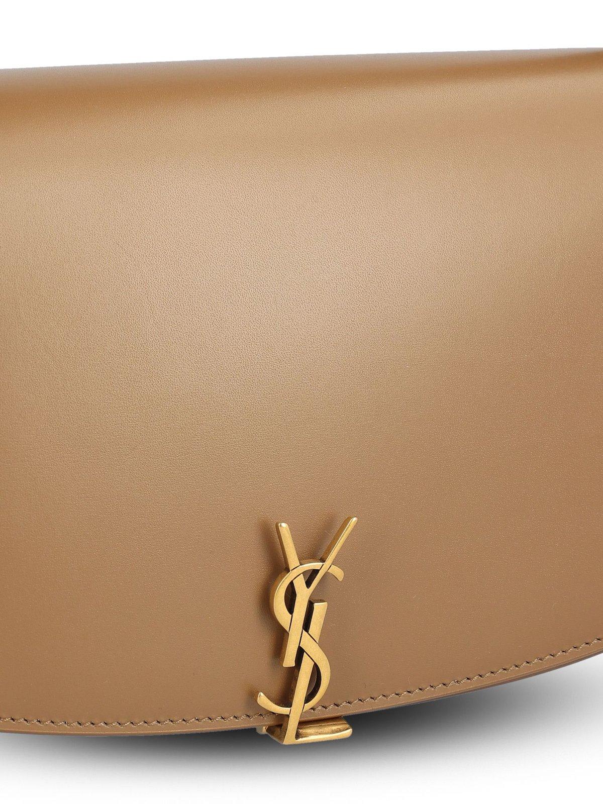 Saint Laurent Voltaire Logo Plaque Shoulder Bag - Brown - Image 4