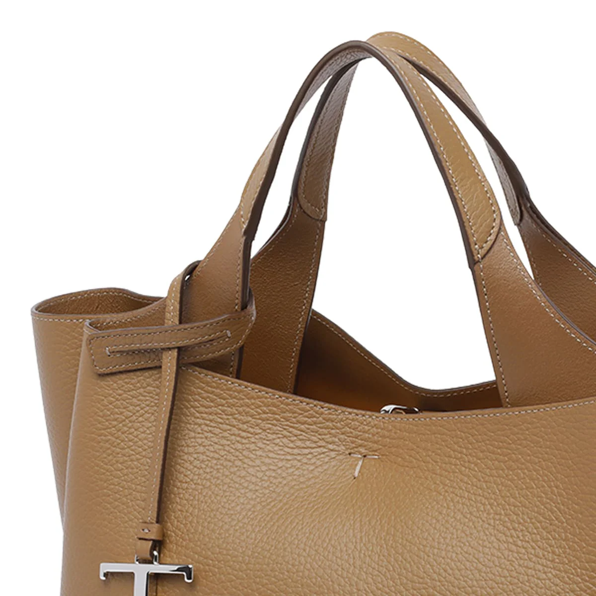 Tod's Mini Leather Handbag - Beige - Image 4