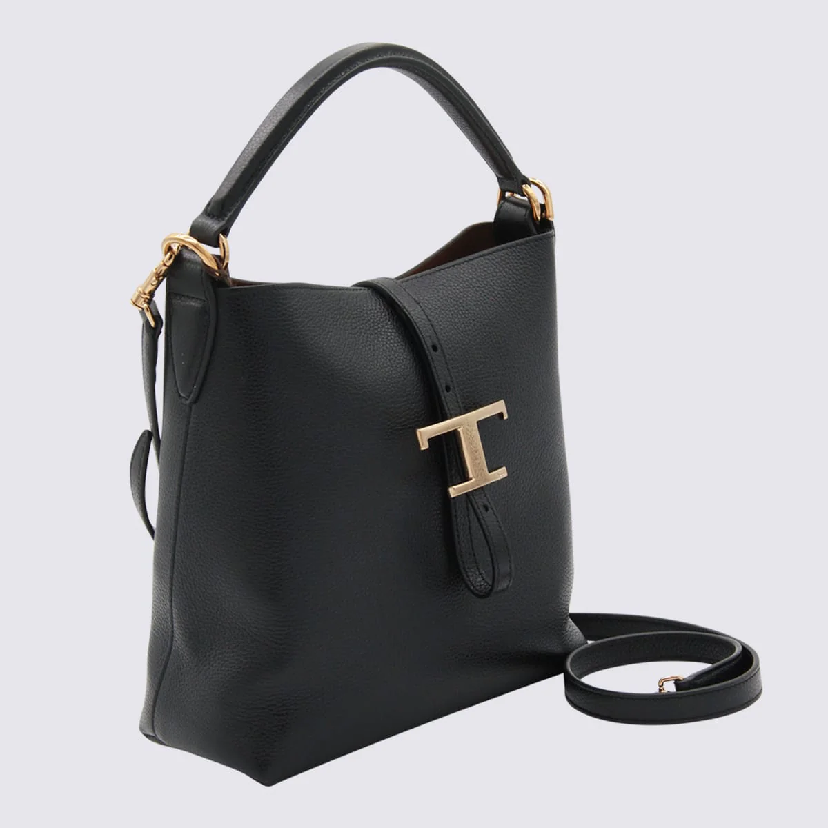 Tod's Black Leather Top Handle Bag - Black - Image 2