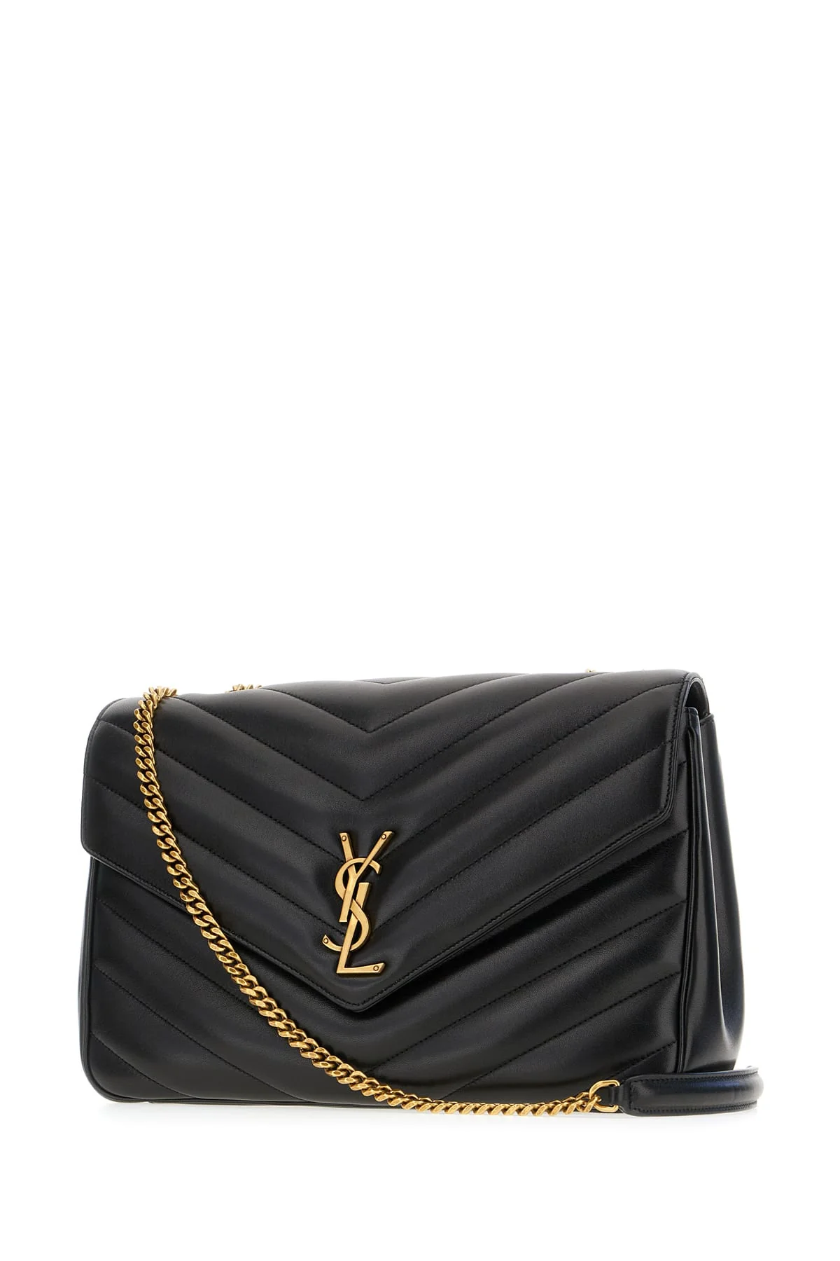 Saint Laurent Loulou Large Leather Shoulder Bag - Nero - Image 2