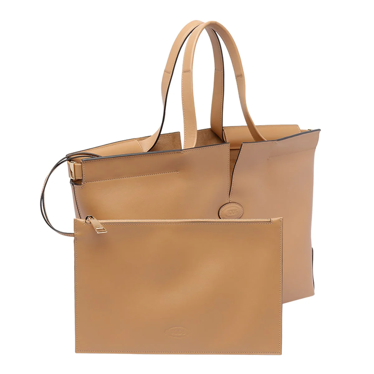 Tod's Di Bag Folio Small-Medium Tote - Beige - Image 4