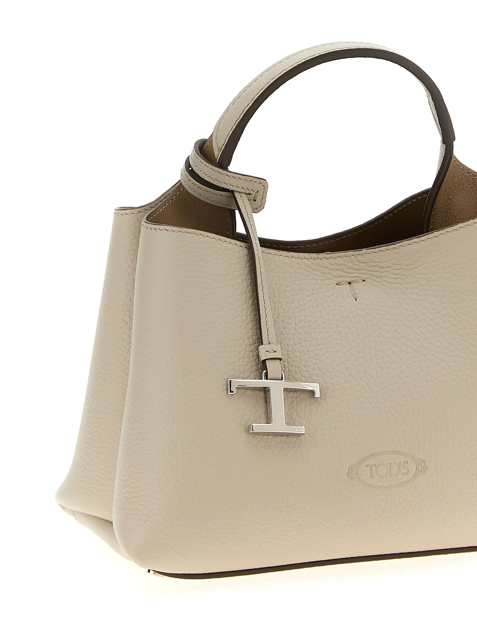 Tod's Micro Leather Handbag - Gray - Image 3