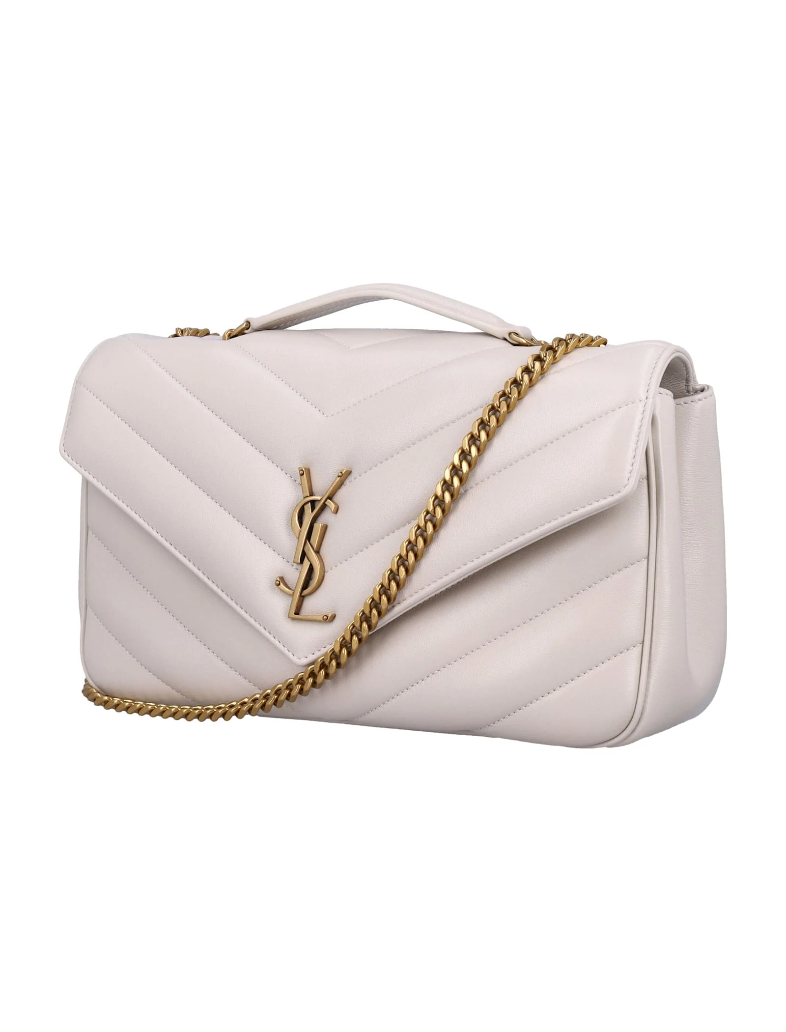 Saint Laurent Loulou Medium Chevron-quilted Lambskin Bag - Image 3