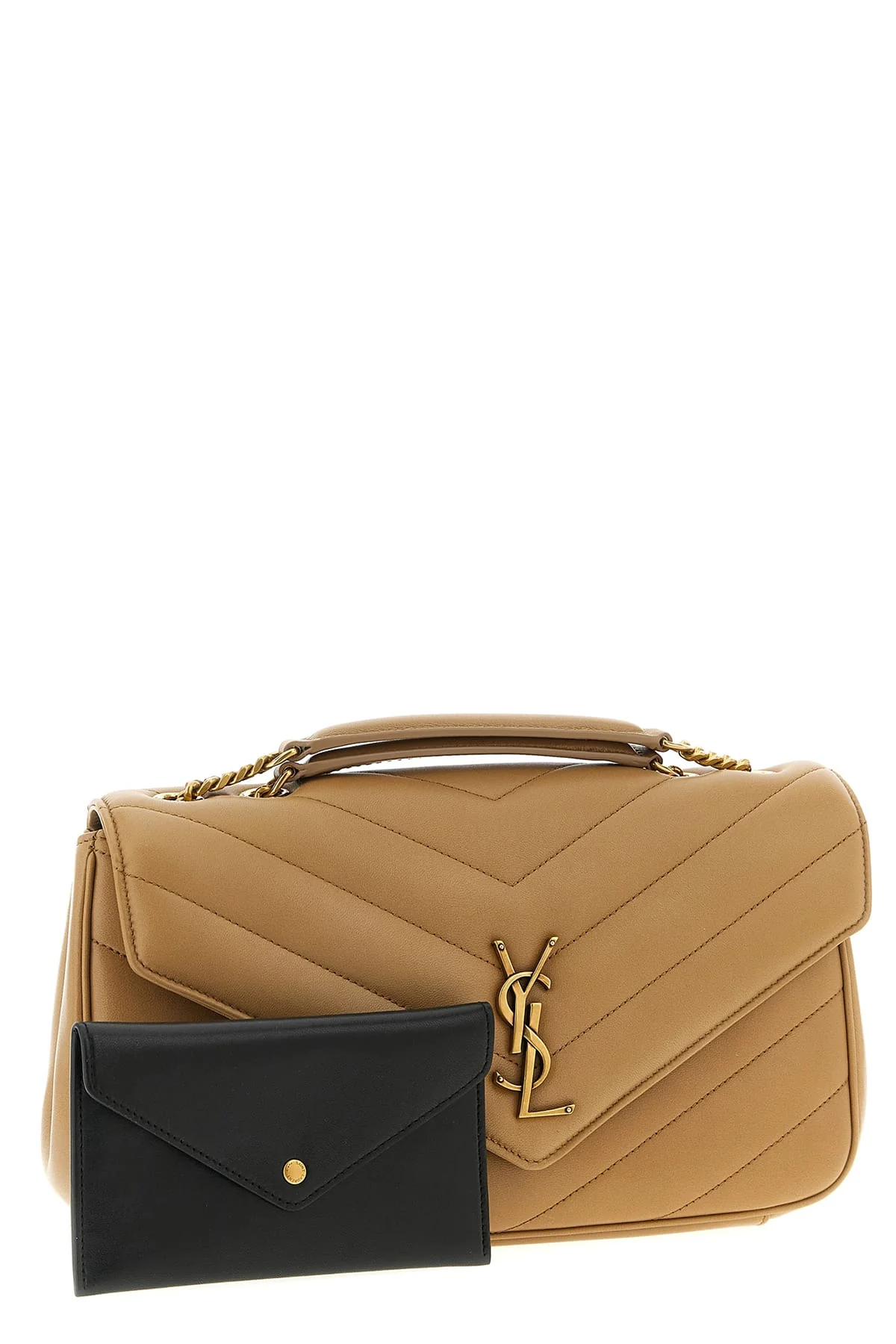 Saint Laurent Lou Lou Medium Shoulder Bag - Beige - Image 3