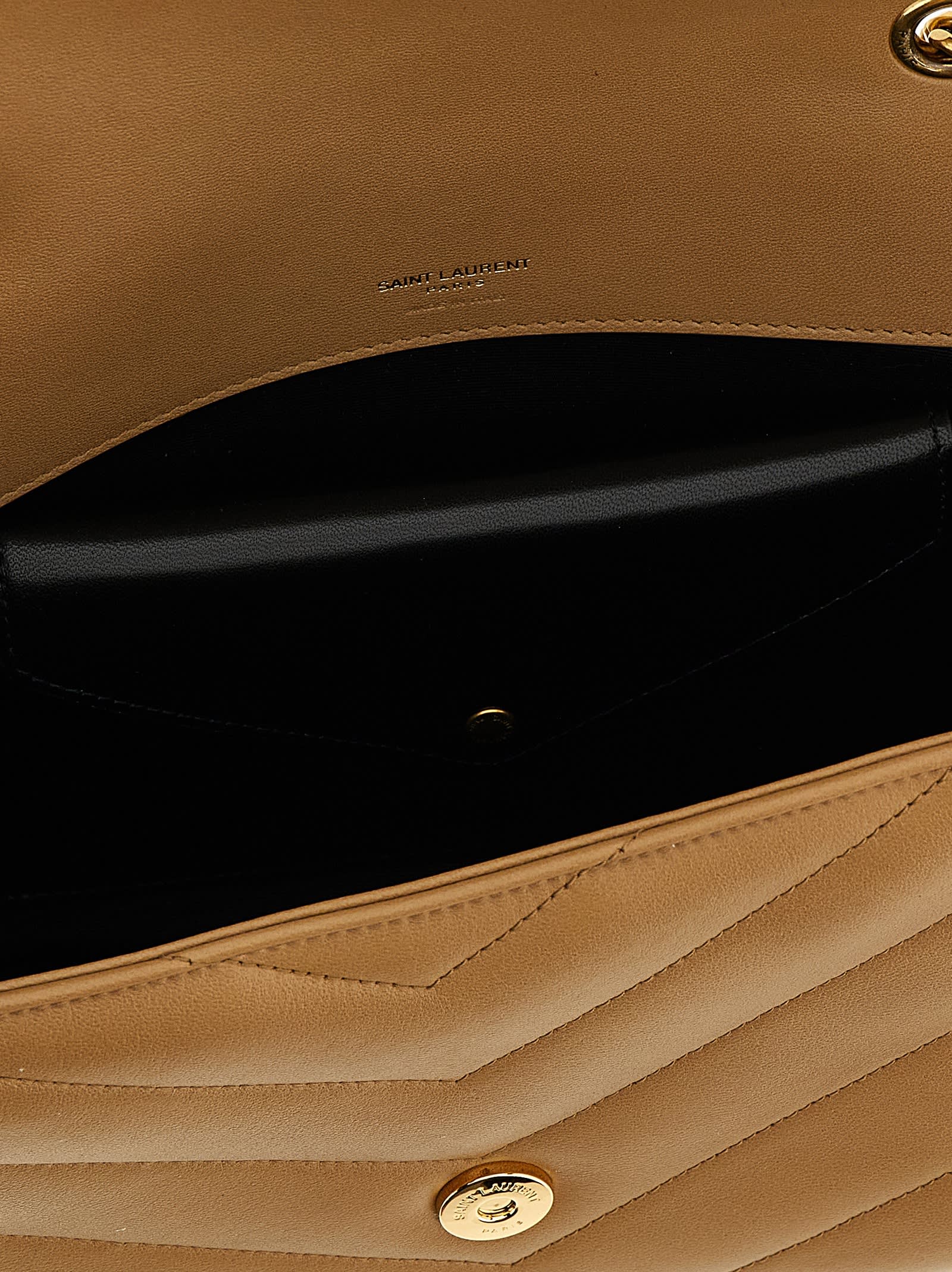 Saint Laurent Lou Lou Medium Shoulder Bag - Beige - Image 4