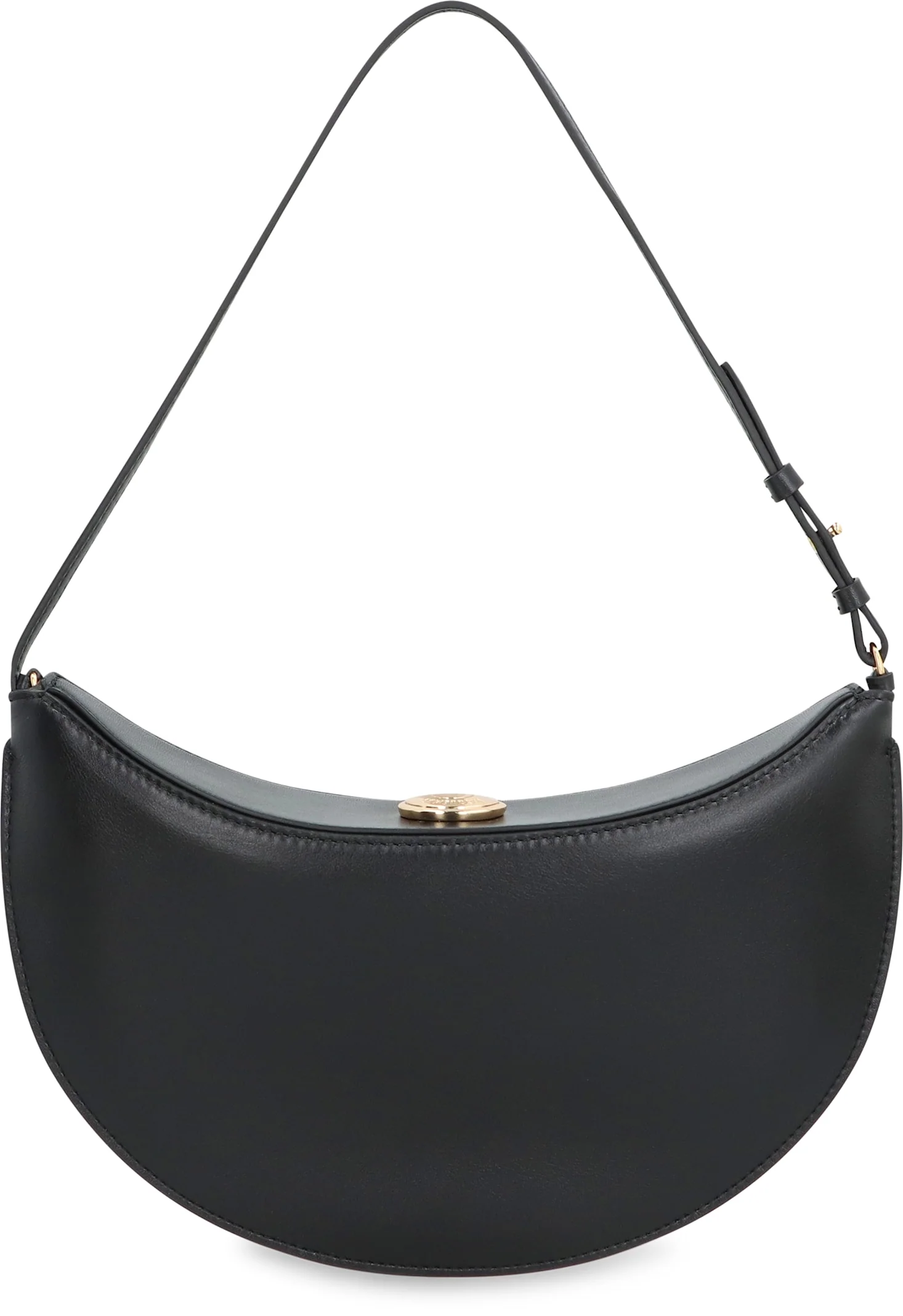 Jacquemus Le Petite Ovalo Leather Shoulder Bag - Black - Image 4