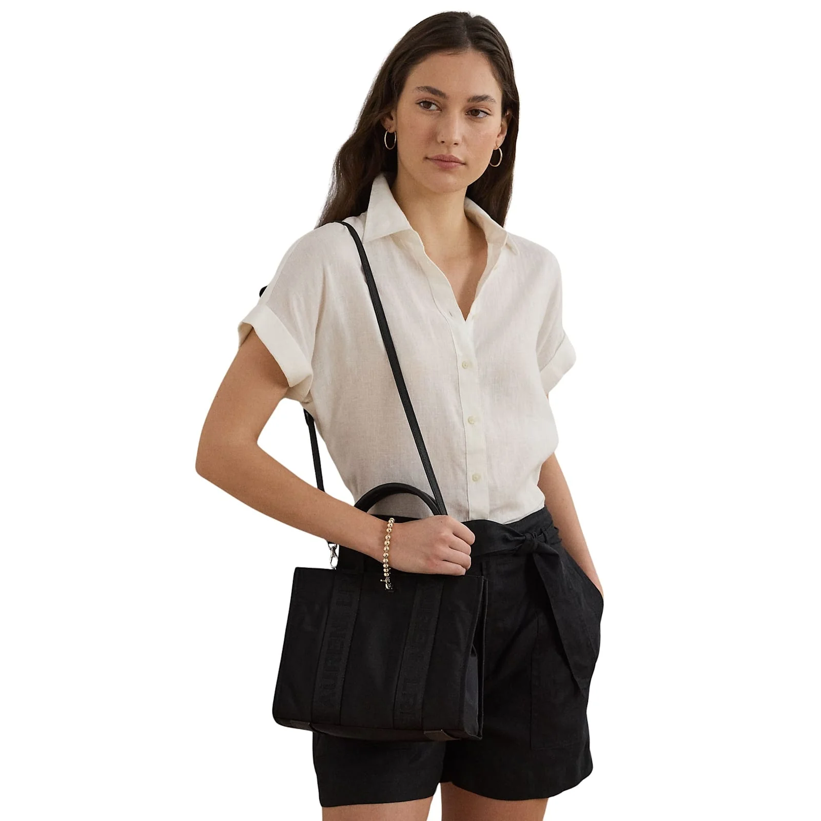 Ralph Lauren Stevie Sm Tt Tote Small Tote - Black - Image 4