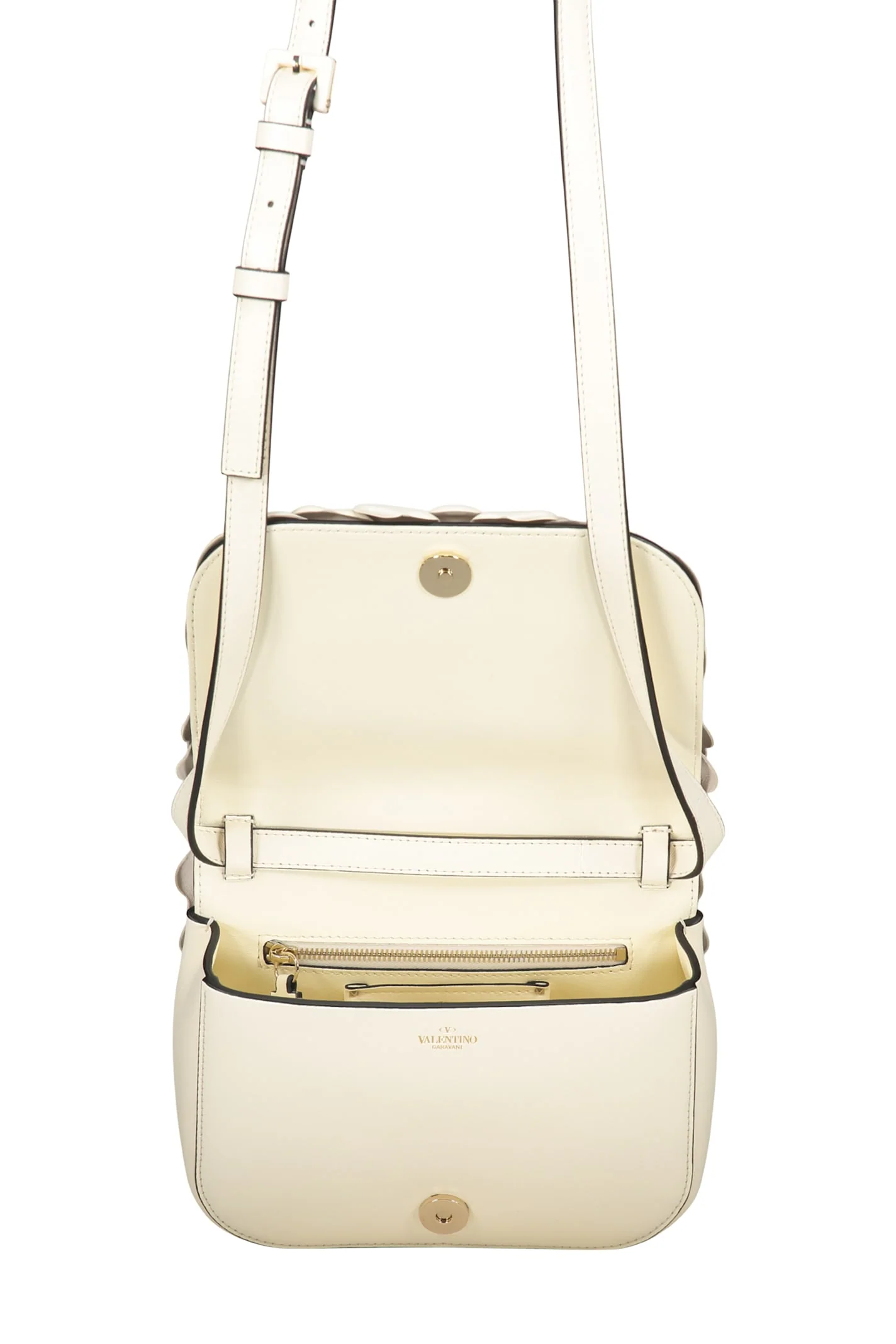 Valentino Garavani Elegant Shoulder Bag - Ivory - Image 5