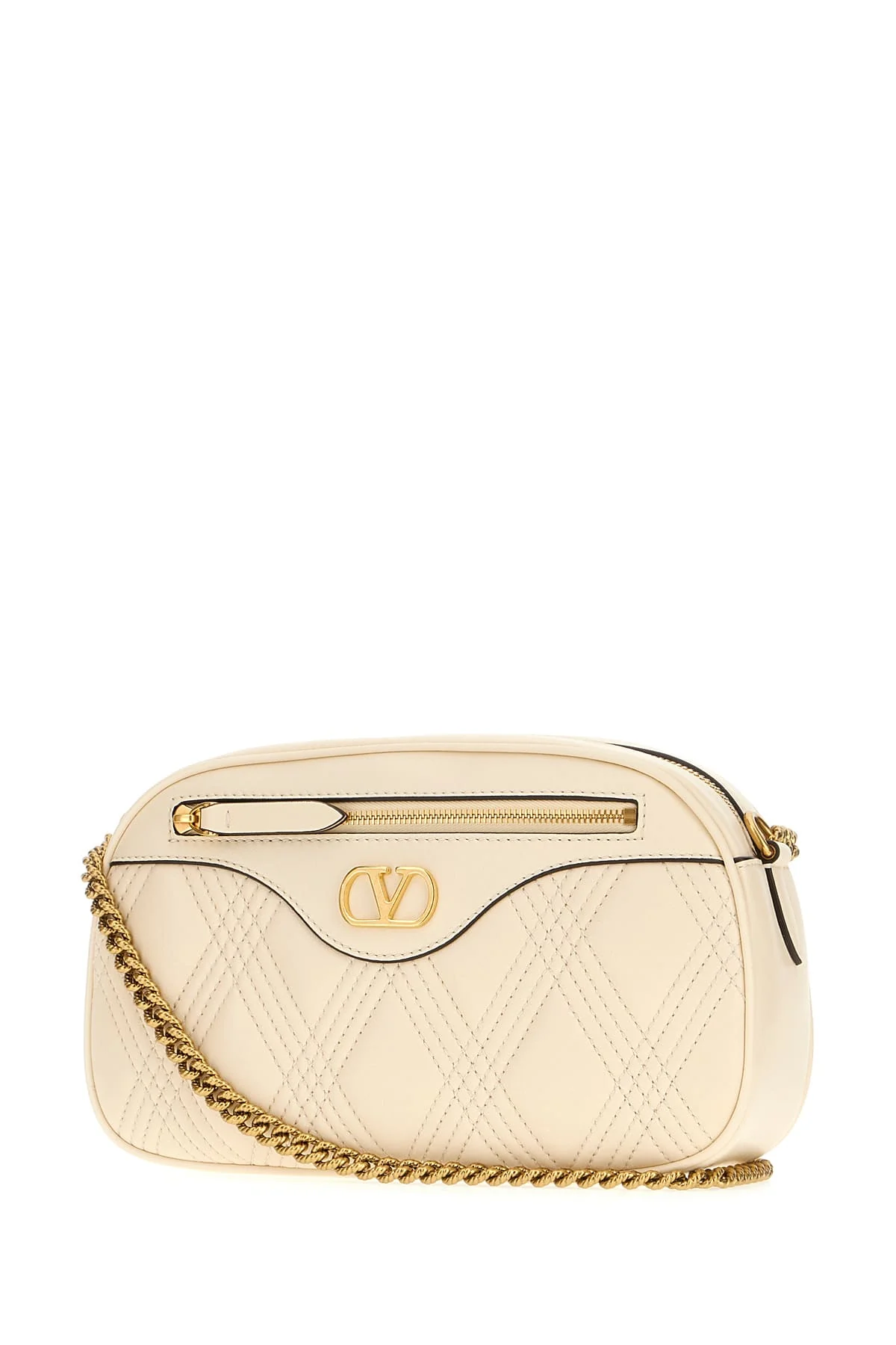 Valentino Garavani Quiltie 67 Shoulder Bag - Butter White - Image 2