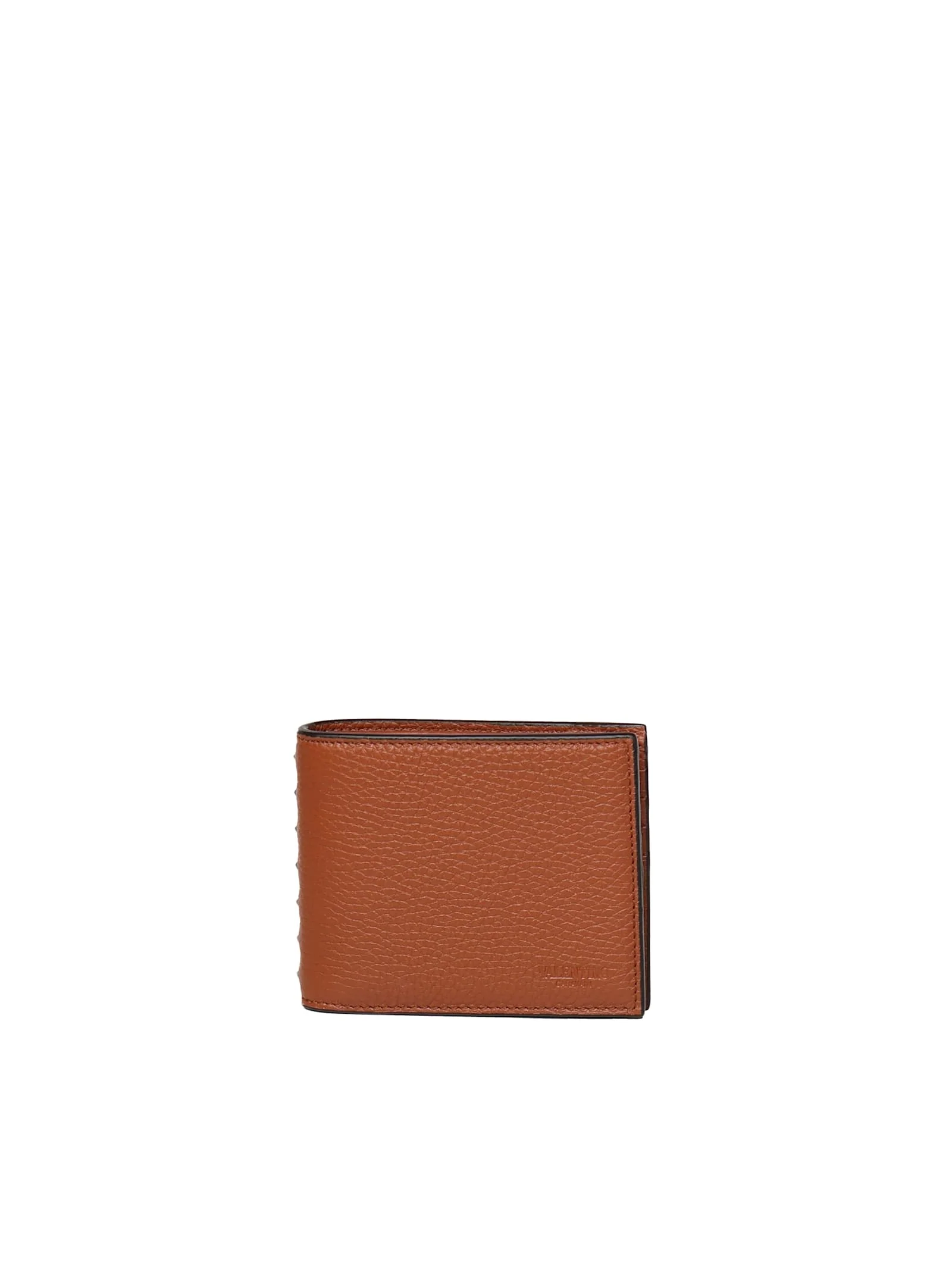 Valentino Garavani Rockstud Wallet In Garnet Calfskin Wallet