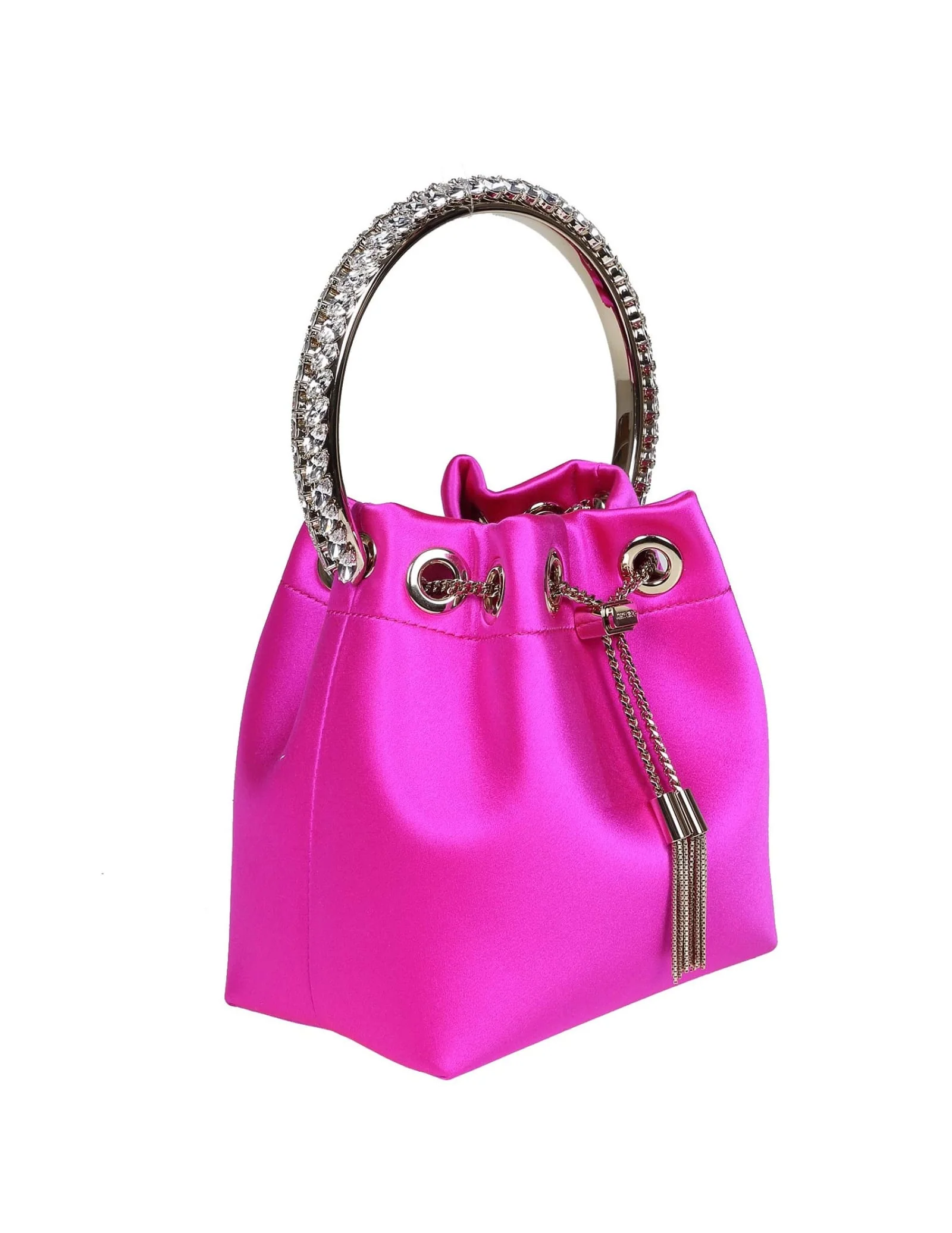 JIMMY CHOO Bon Bon Bucket Bag - Fuchsia - Image 2
