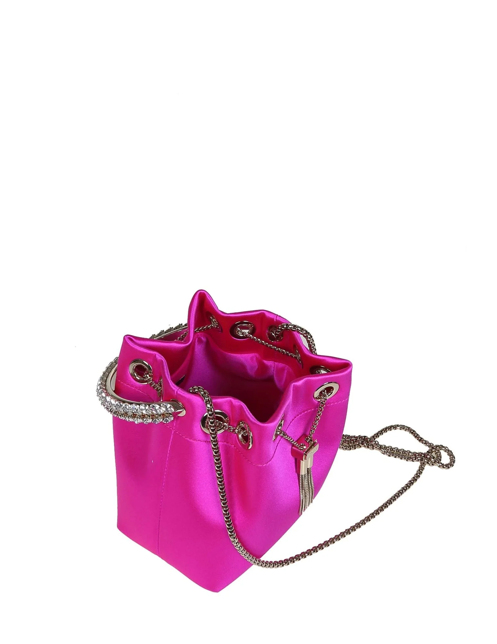 JIMMY CHOO Bon Bon Bucket Bag - Fuchsia - Image 4