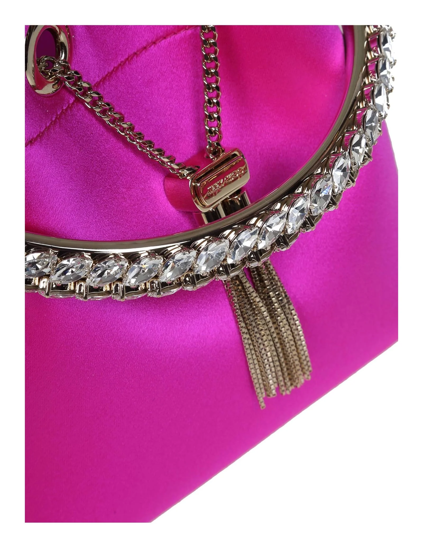 JIMMY CHOO Bon Bon Bucket Bag - Fuchsia - Image 5