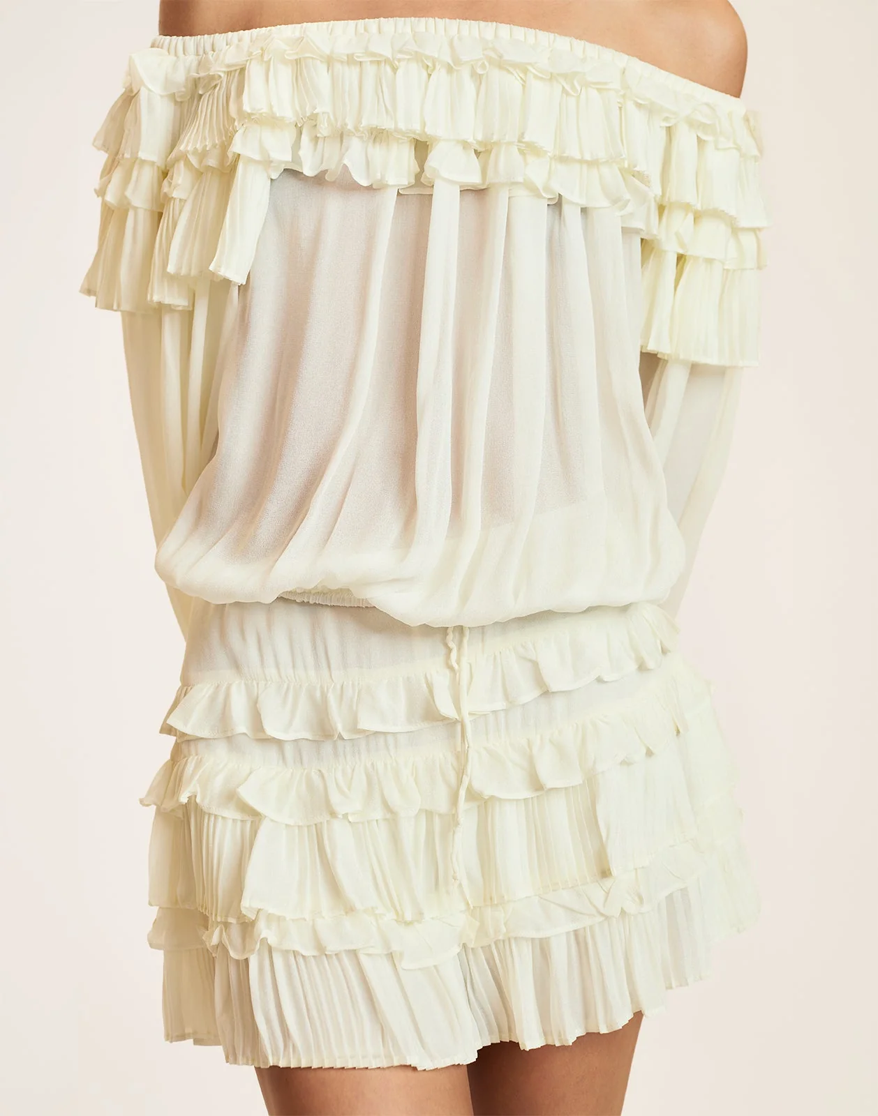 Cynthia Rowley Bella Ruffle Blouse - Off White - Image 6