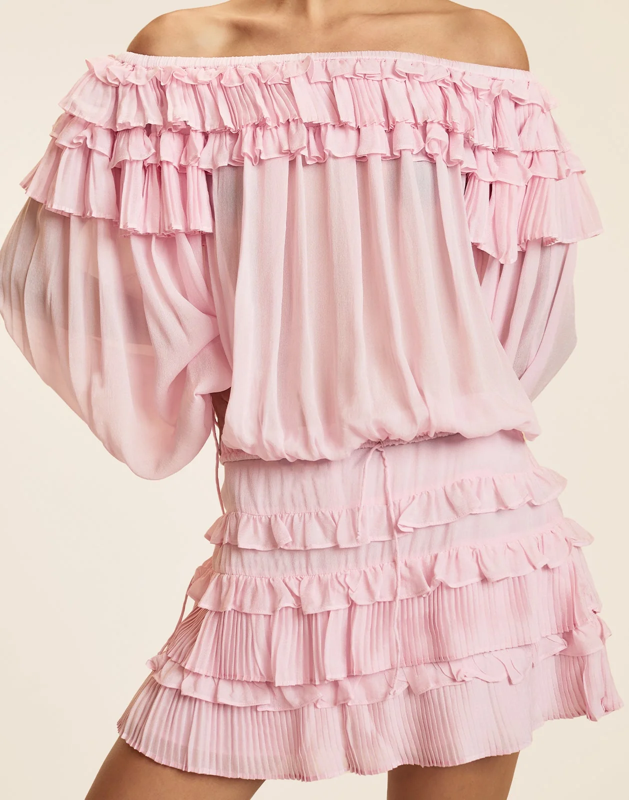 Cynthia Rowley Bella Ruffle Blouse - Pink - Image 5