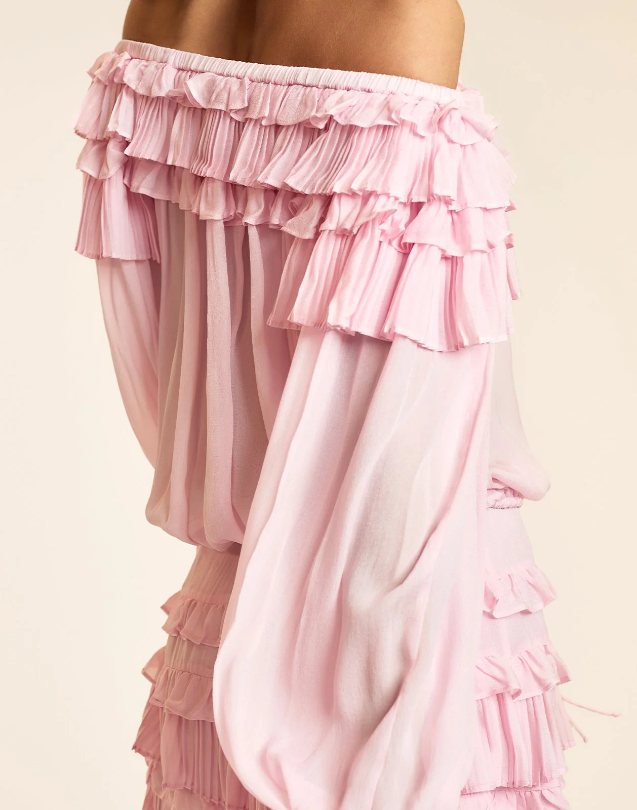 Cynthia Rowley Bella Ruffle Blouse - Pink - Image 6