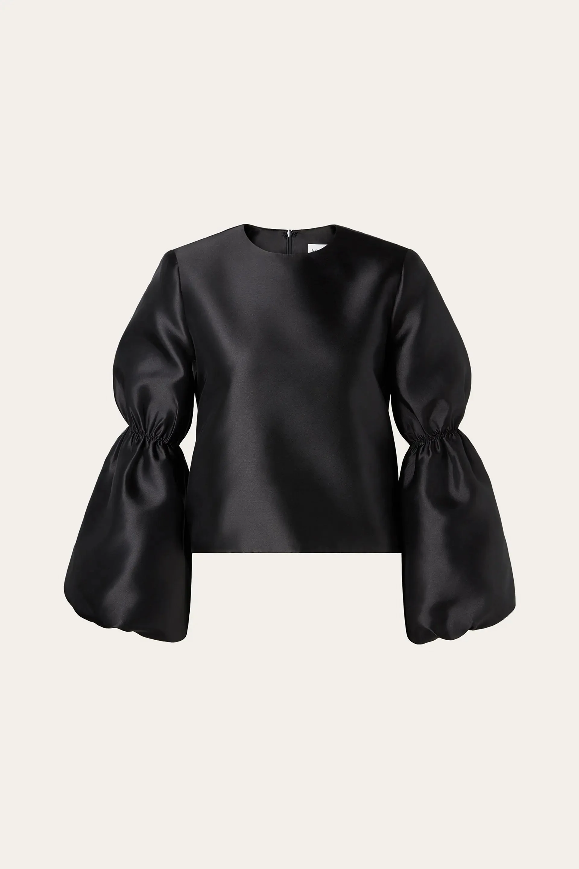Malina Cia Double Pouf Sleeve Blouse - Black - Image 3