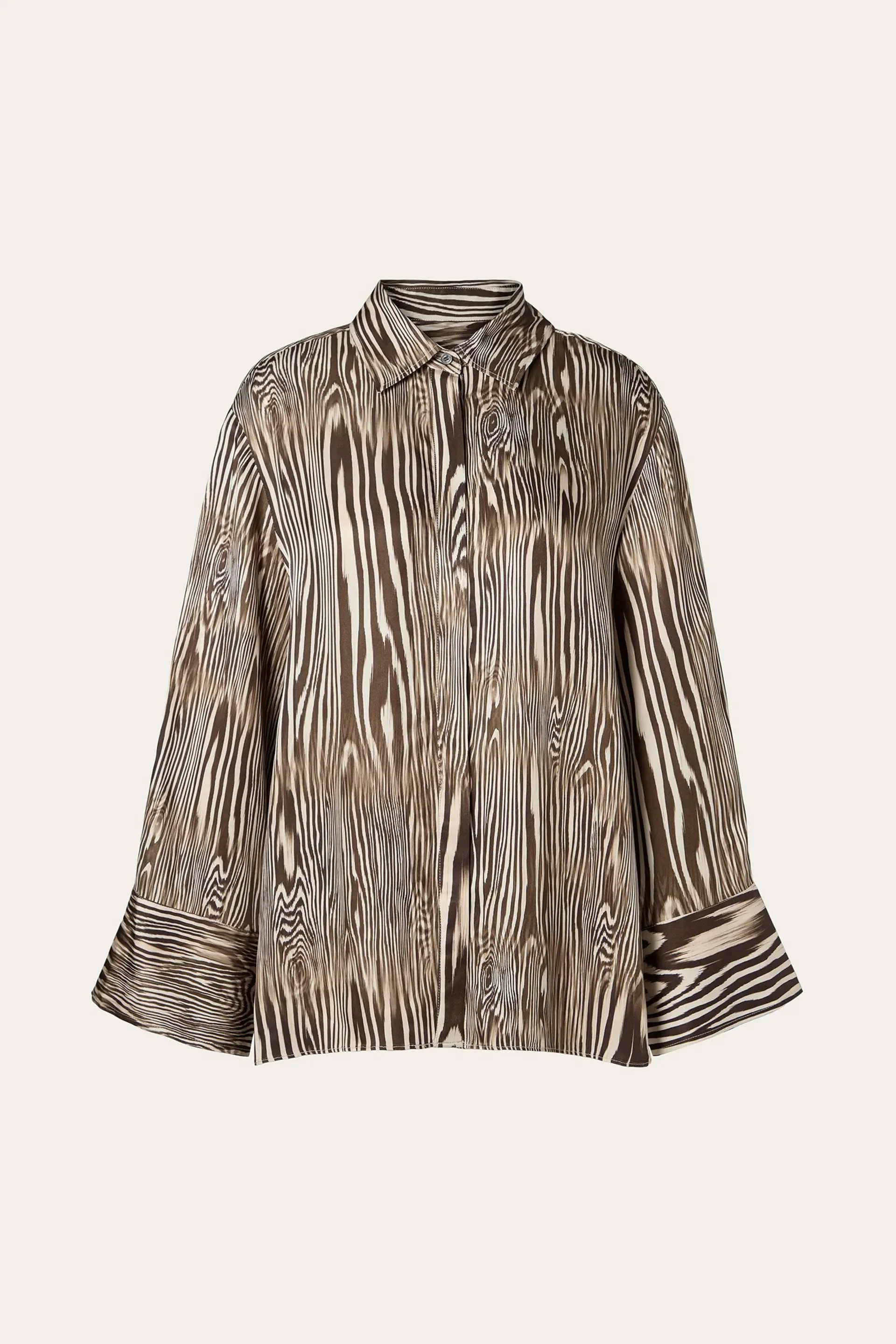 Malina Emaline Slits Detail Shirt - Moire - Image 3