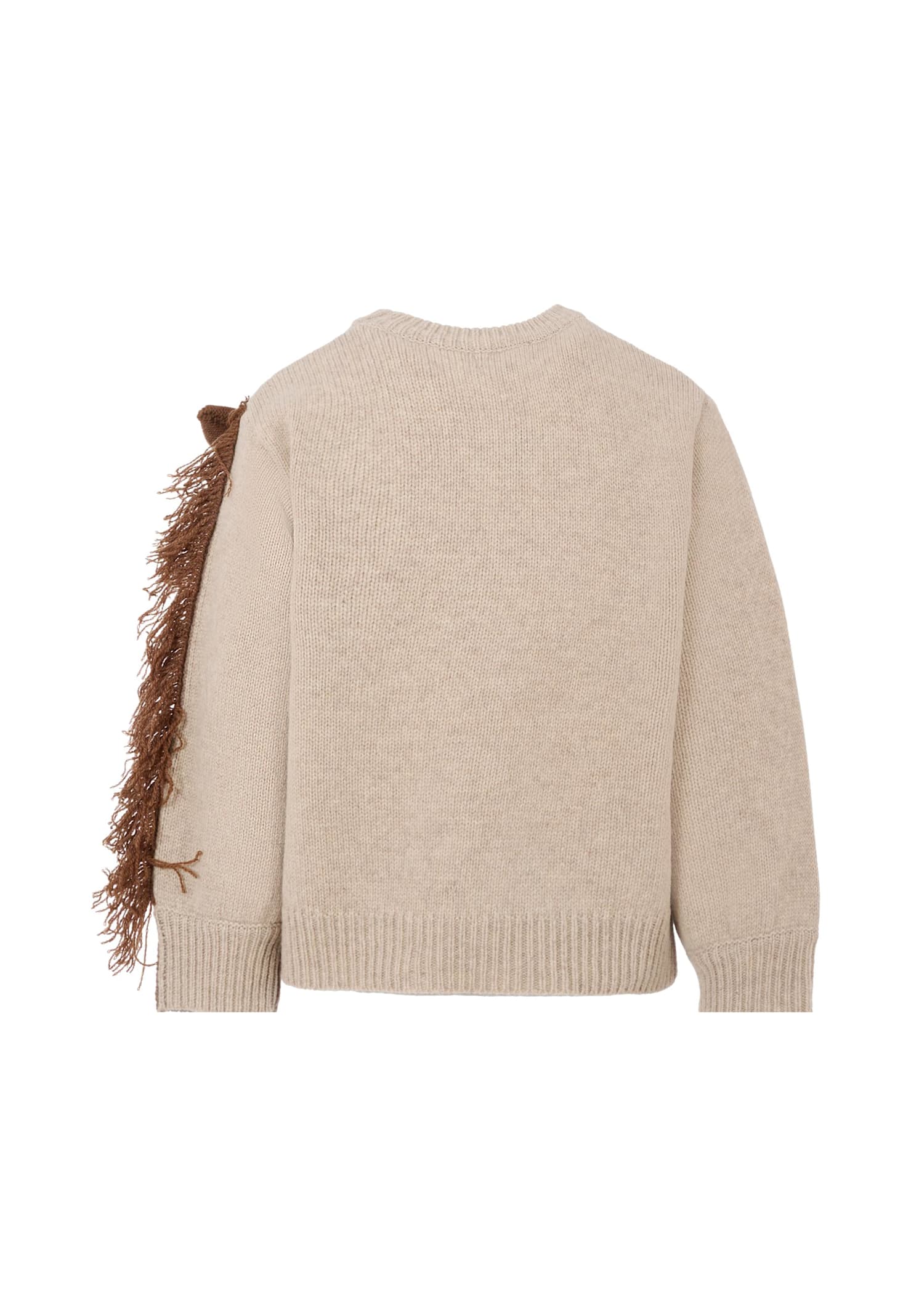 MOLO Horse Sweater - Beige - Image 2