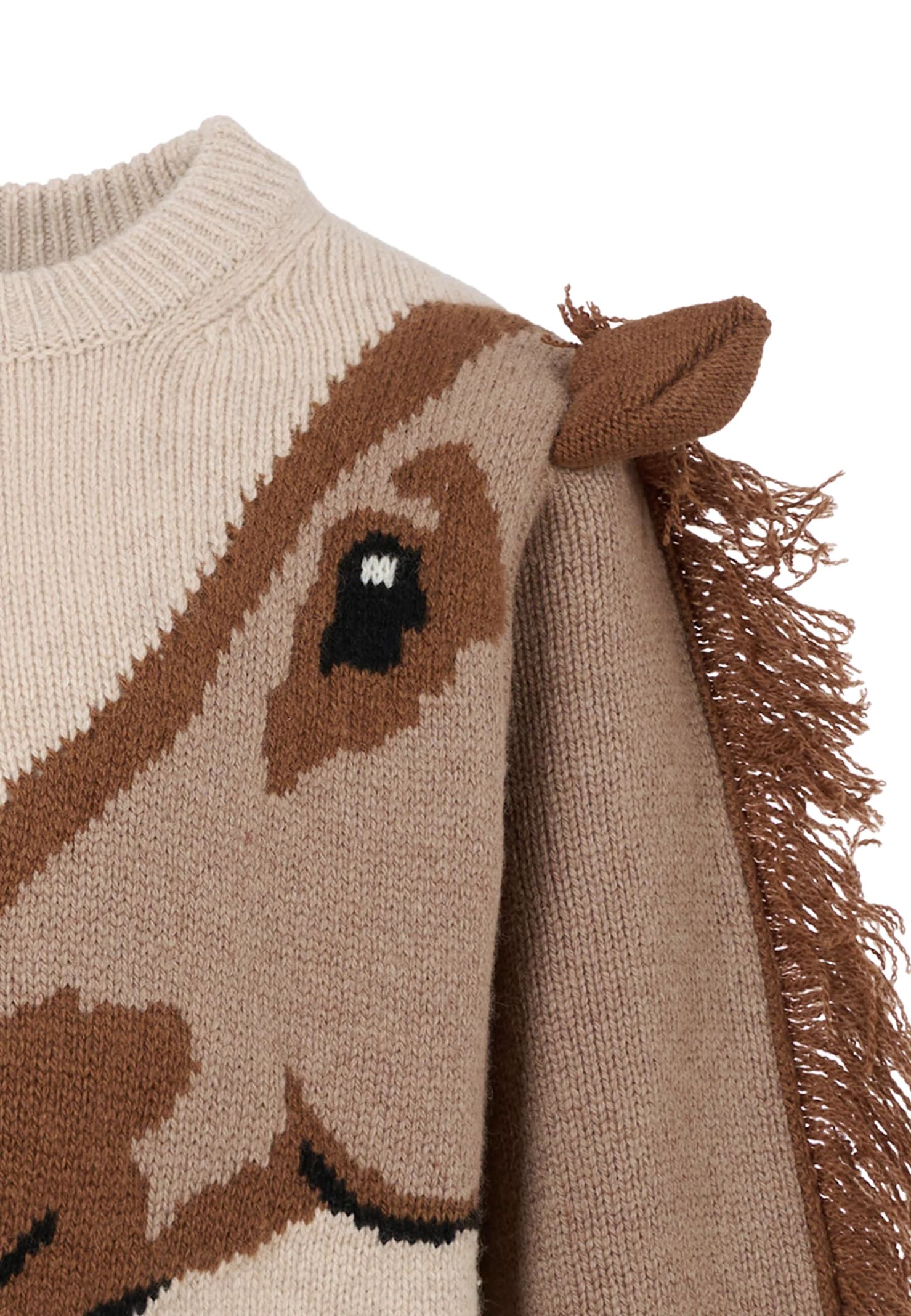 MOLO Horse Sweater - Beige - Image 3