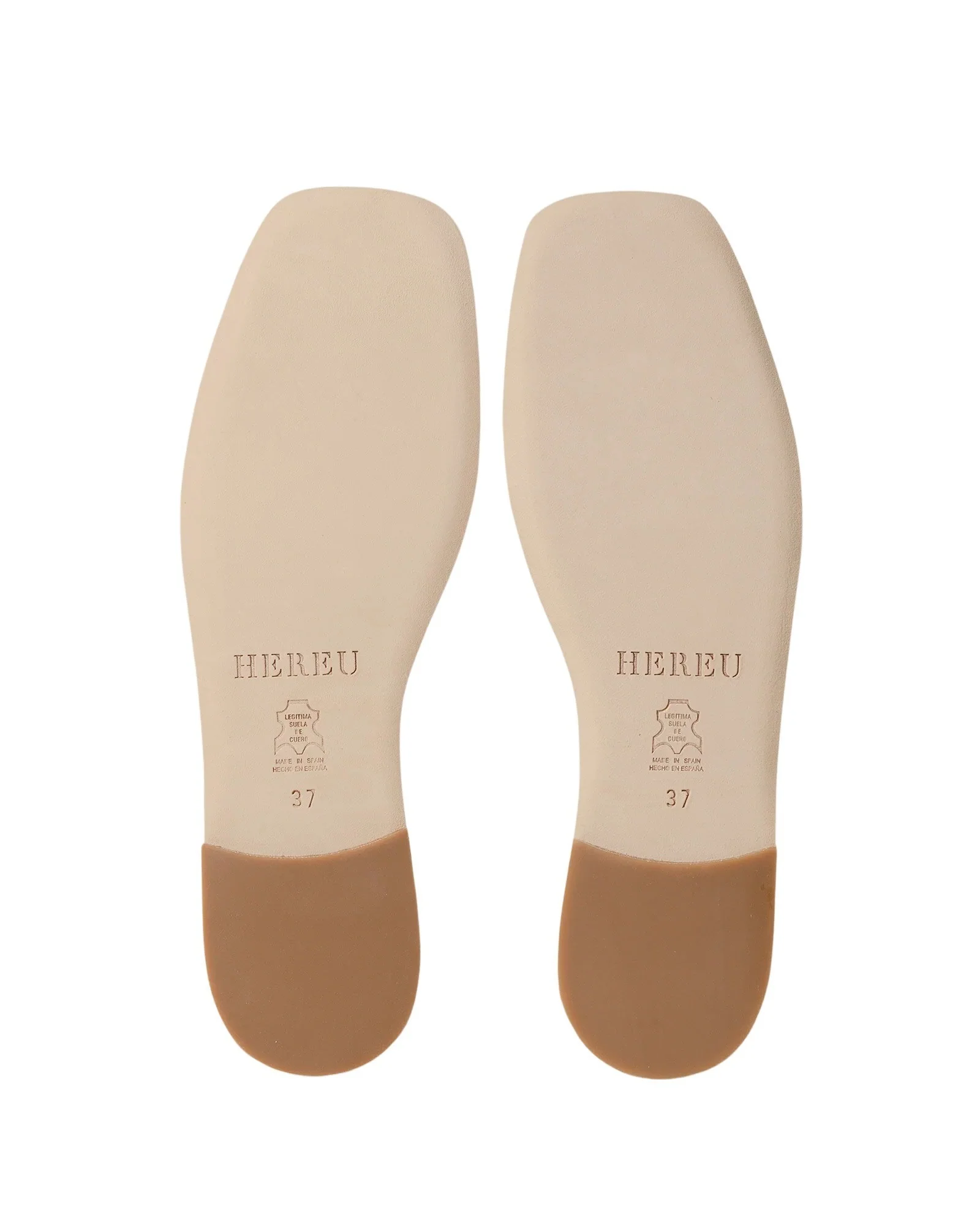 Hereu Llasada Supple Shiny Flat Shoes - Chestnut - Image 4
