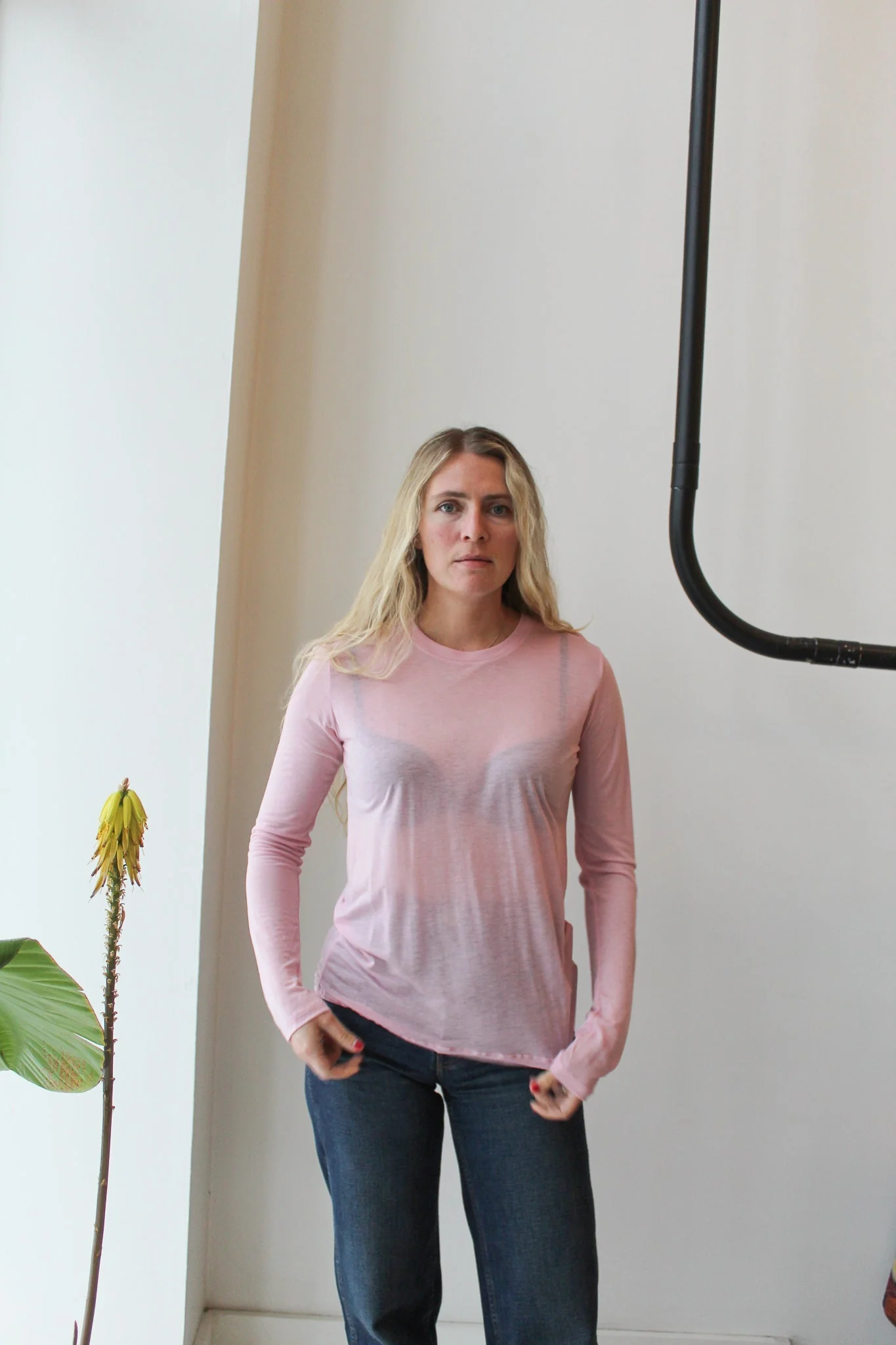 Baserange Long Sleeve Tee - Doro Pink - Image 2