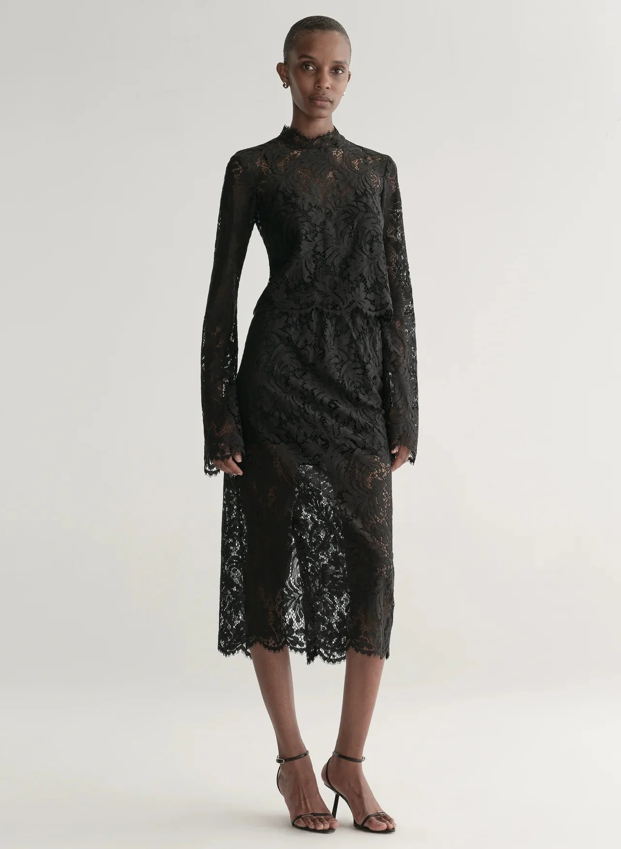 A.L.C. Lydia Lace Midi Skirt - Image 3